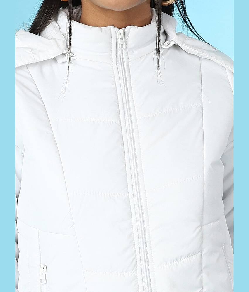 Freehand - Polyester White Hooded Jackets