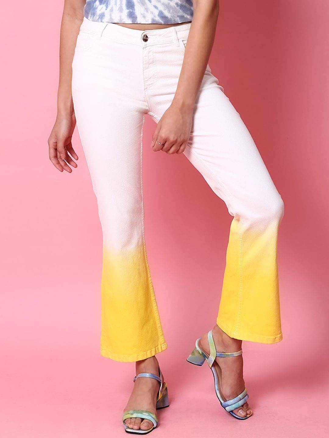     			Freehand - White Cotton Blend Bootcut Women's Jeans ( Pack of 1 )
