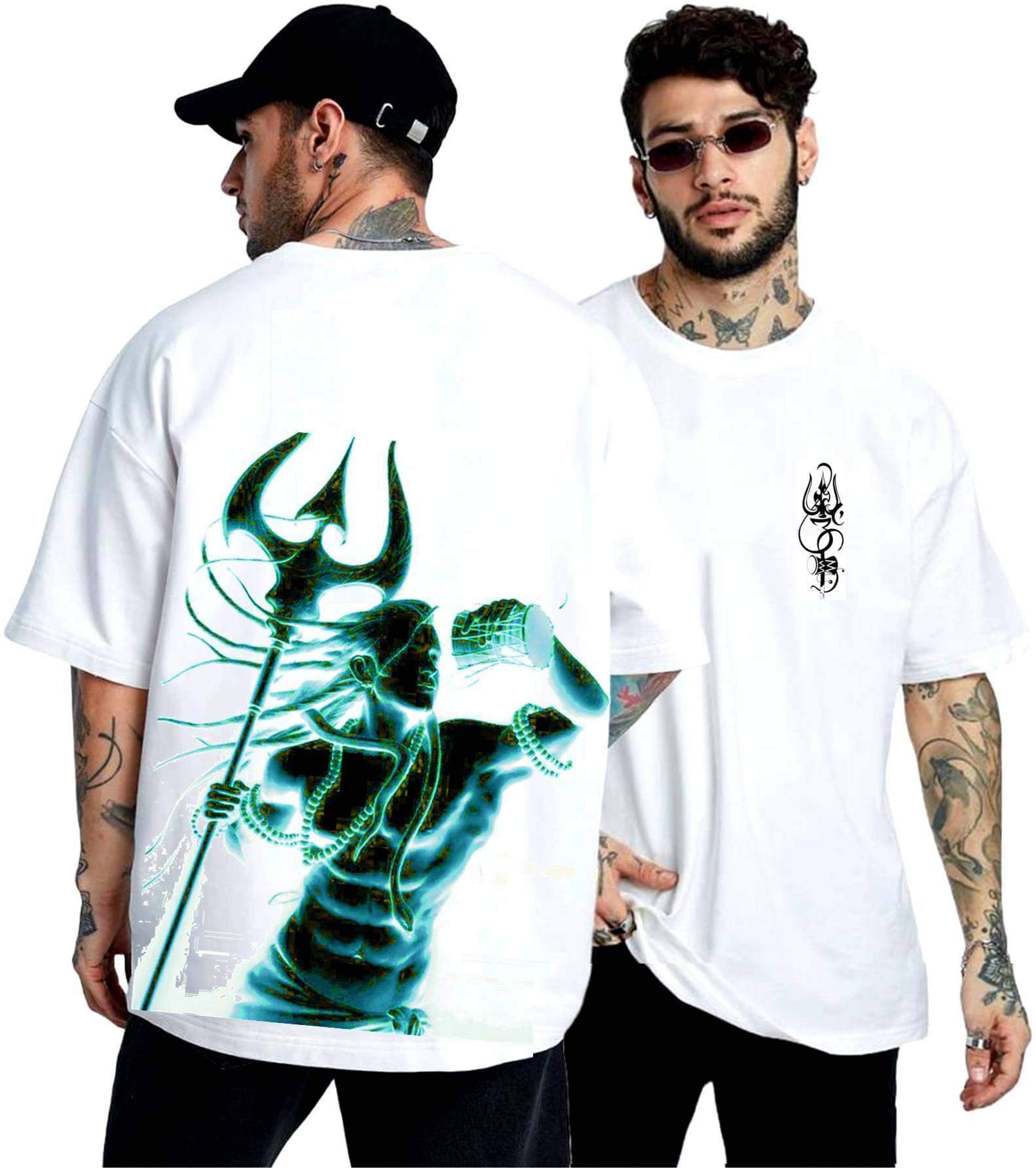 HamsaMART.com Polyester Regular Fit Printed 3/4th Sleeves Men's Round T-Shirt - White ( Pack of 1 ) HamsaMART.com Polyester Regular Fit Printed 3/4th Sleeves Men's Round T-Shirt - White ( Pack of 1 )