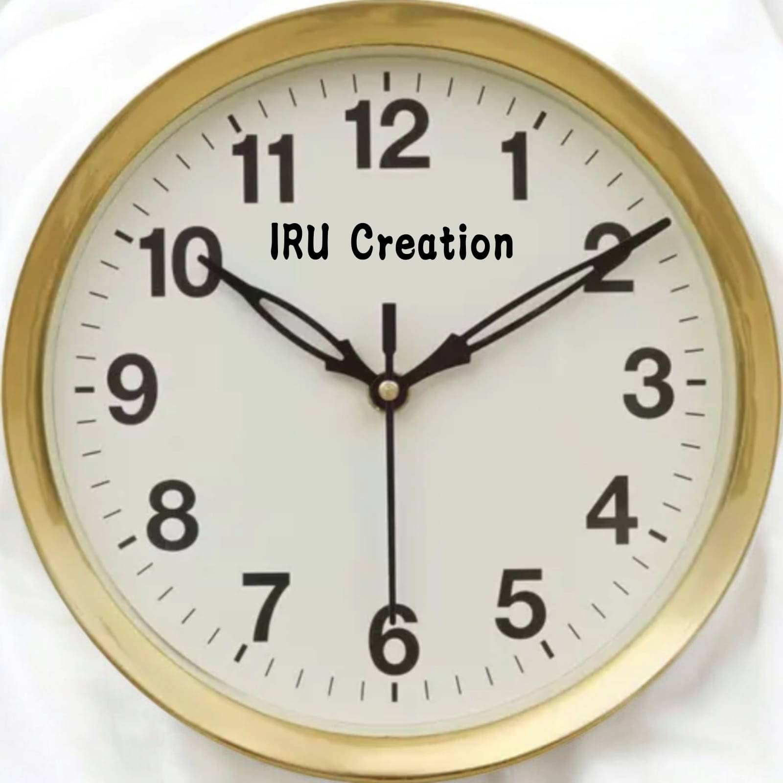     			IRU Circular Analog Wall Clock