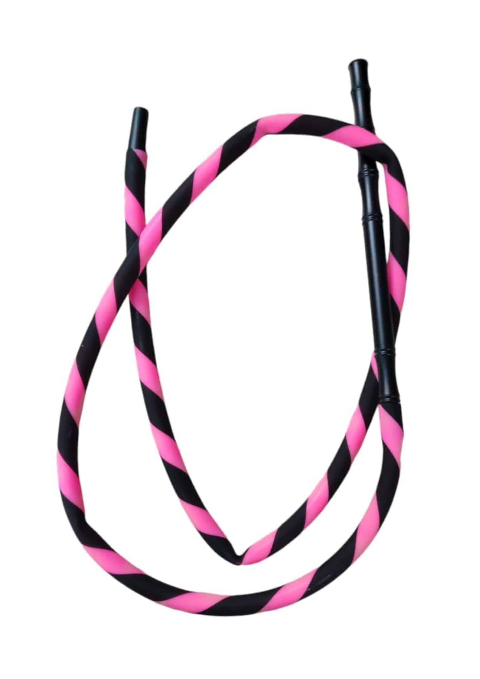 PUFF SMART Long Handle Silicon Candy Hose Synthetic Pipe (Pink)