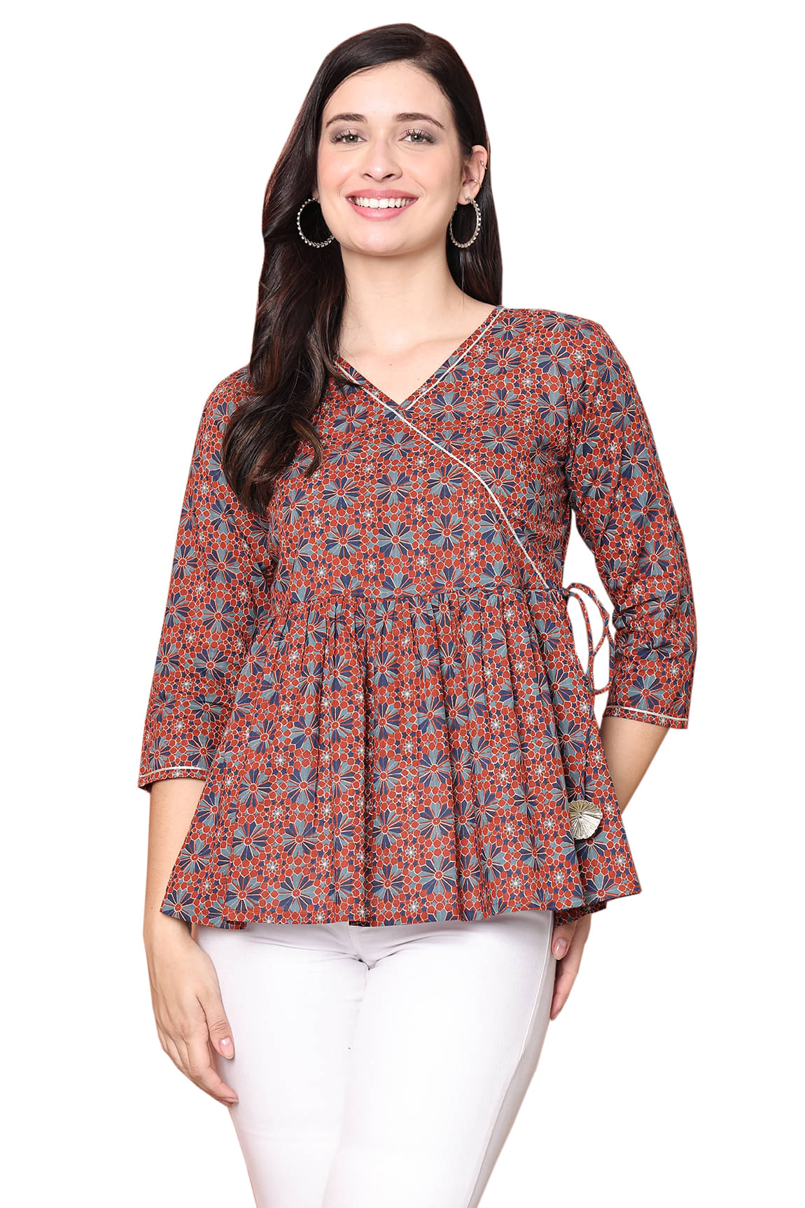 Cotton Short Kurti For Women (Pack of 1) Cotton Short Kurti For Women (Pack of 1)