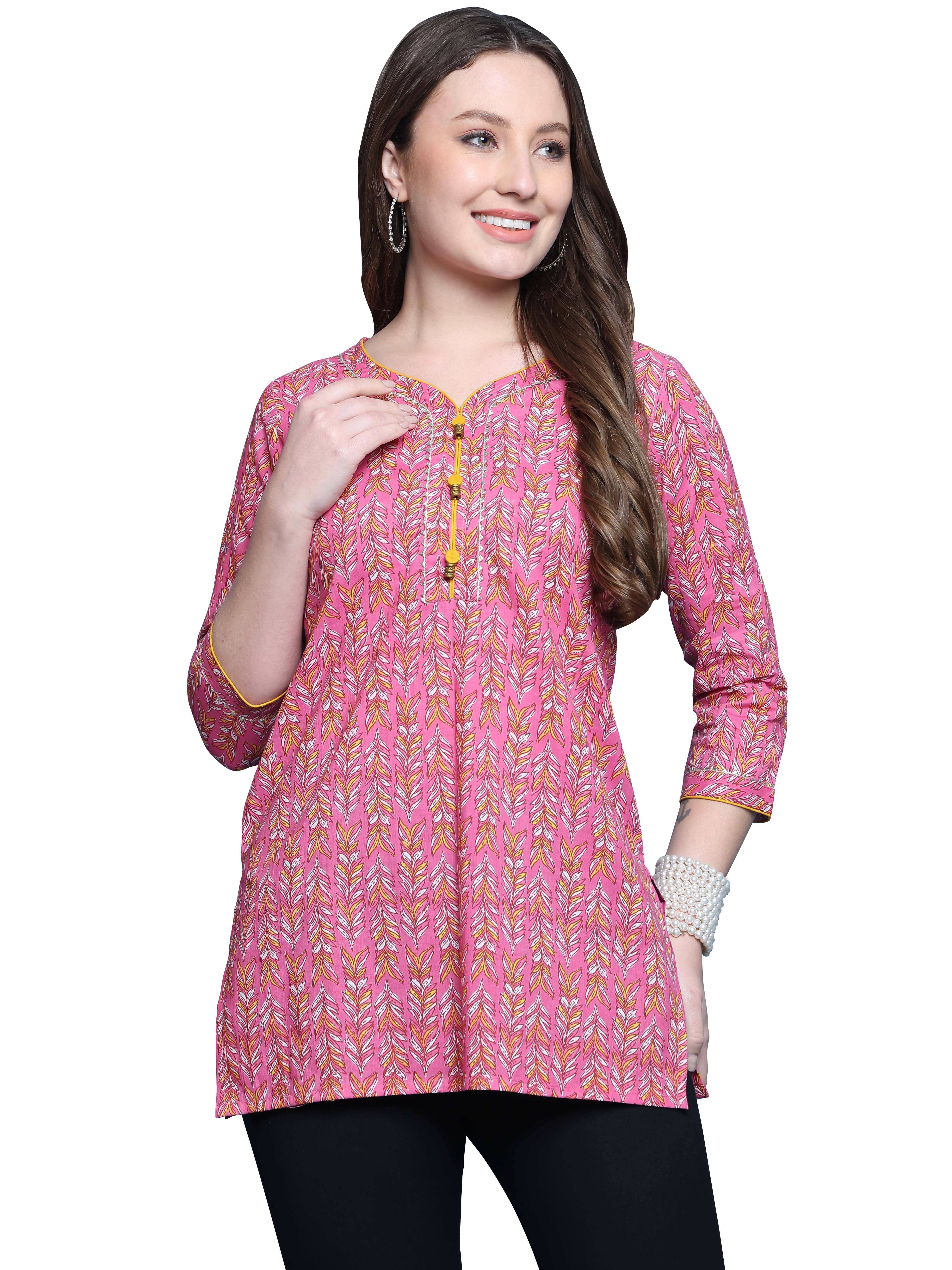 Cotton Short Kurti For Women (Pack of 1) Cotton Short Kurti For Women (Pack of 1)