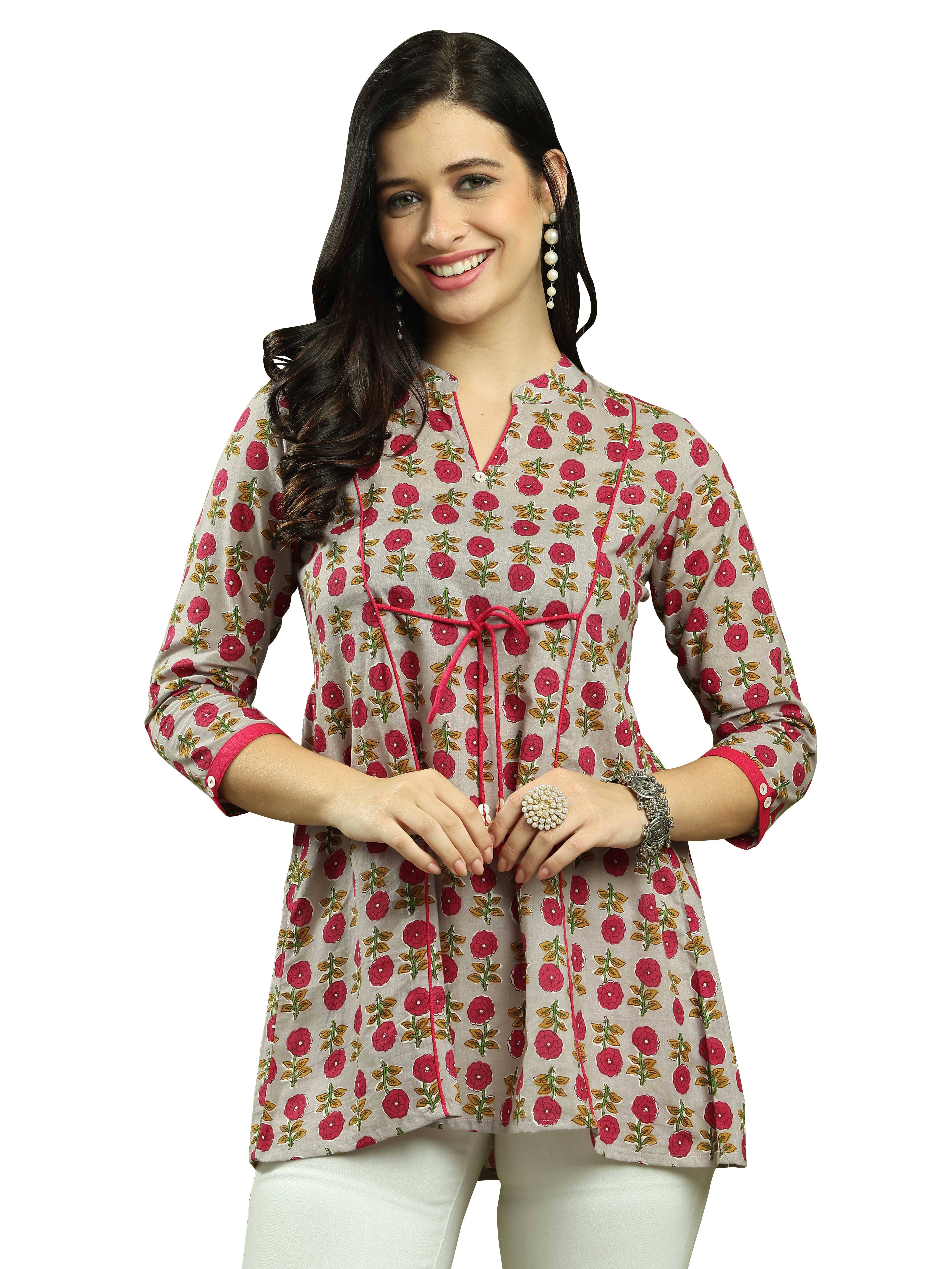     			Cotton Short Kurti For Women (Pack of 1)