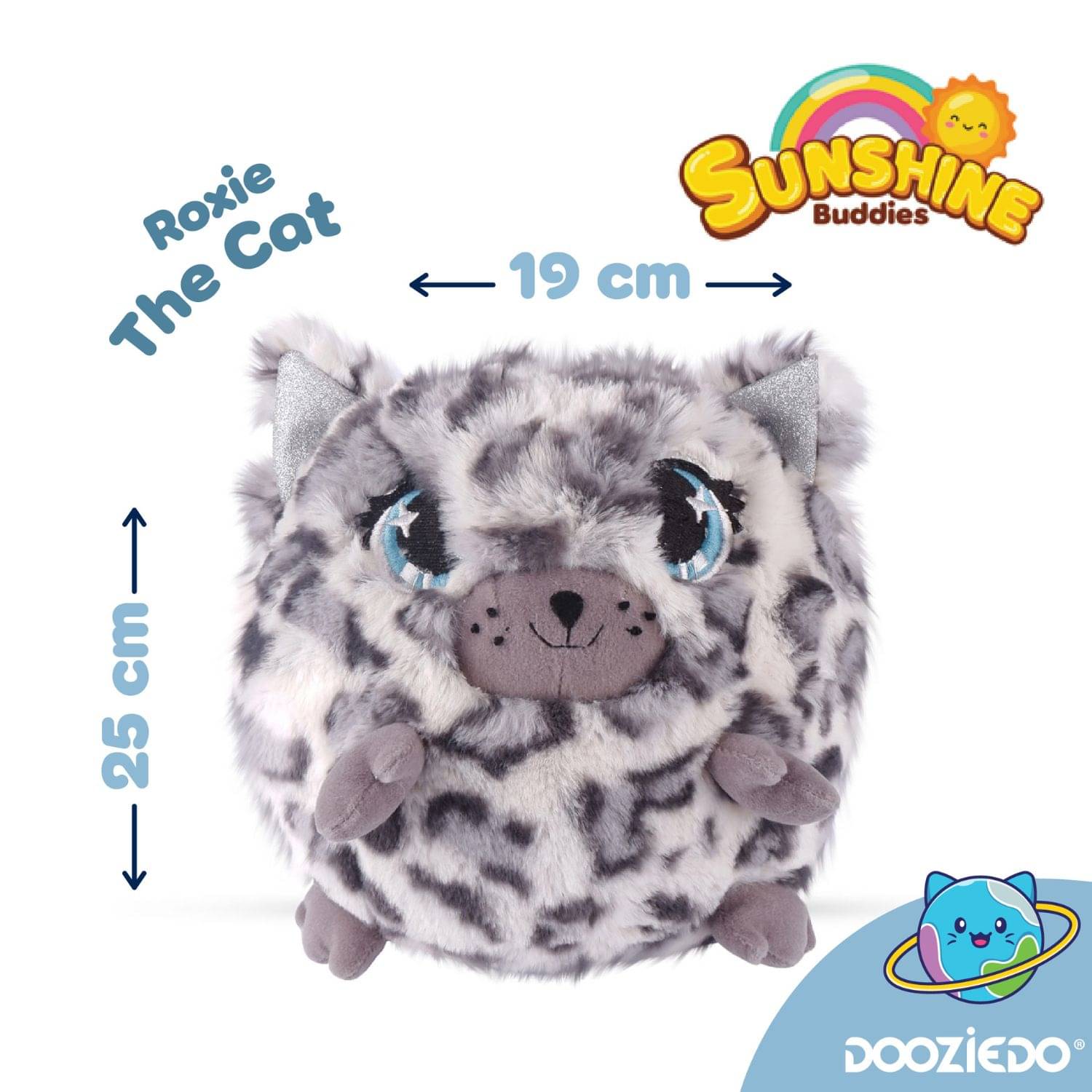 Roxie Soft Plush Toys - Kids Huggable Cute Cat Toy Best for Kids 25*19 Roxie Soft Plush Toys - Kids Huggable Cute Cat Toy Best for Kids 25*19
