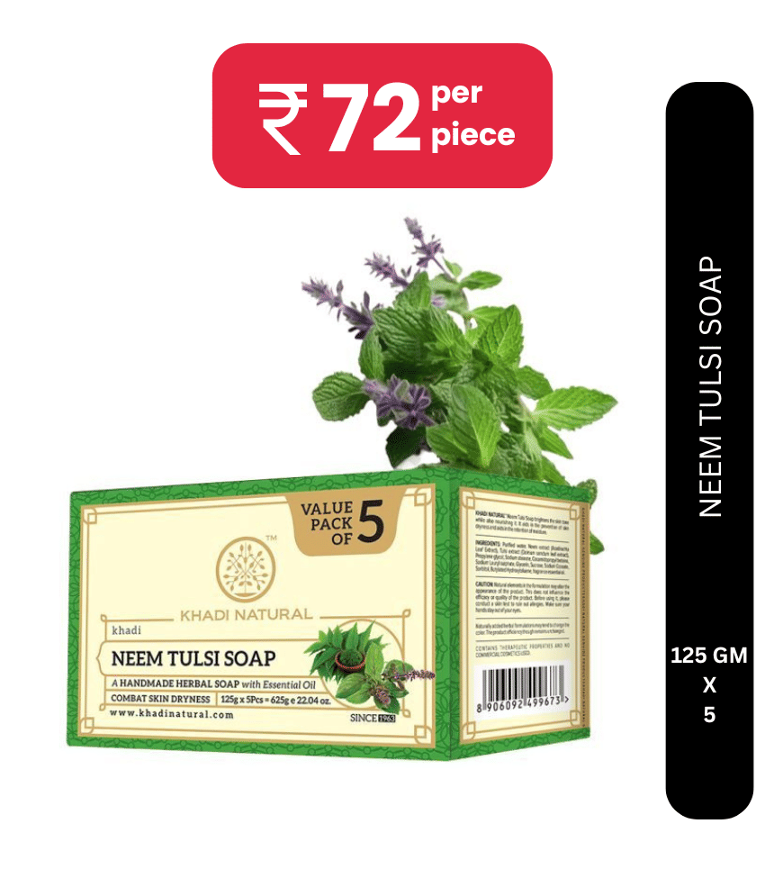     			khadi natural Freshness Soap for All Skin Type ( Pack of 5 )