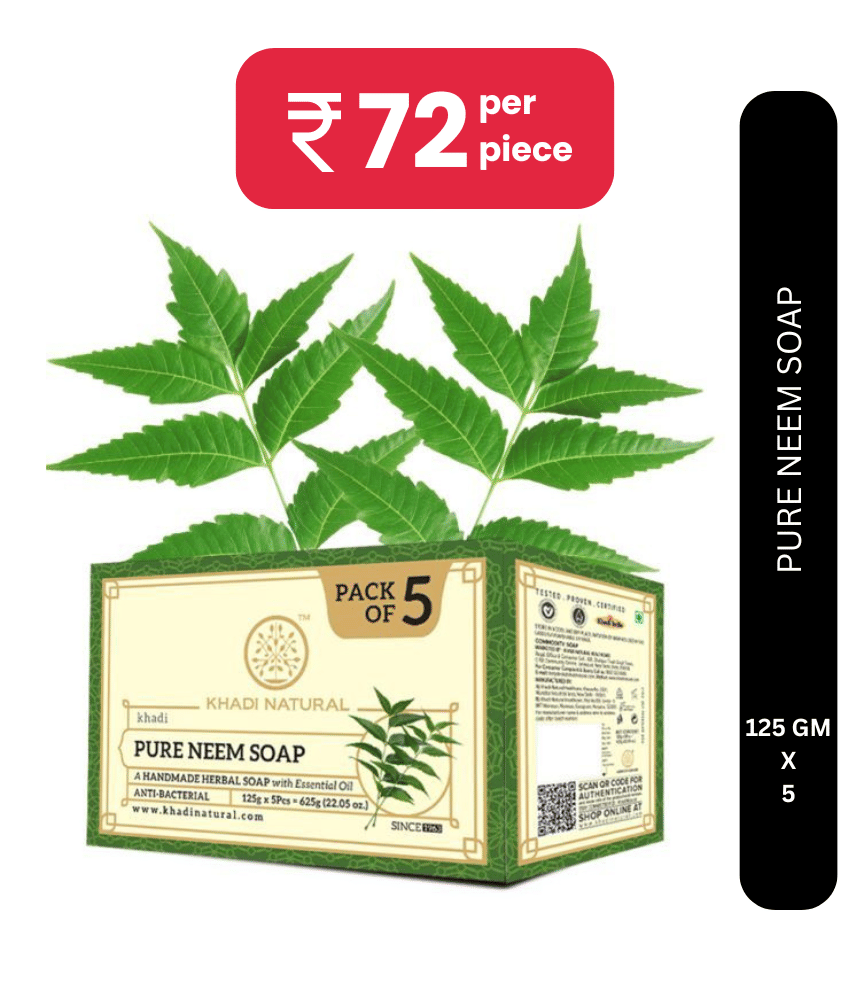khadi natural Freshness Soap for All Skin Type ( Pack of 5 )