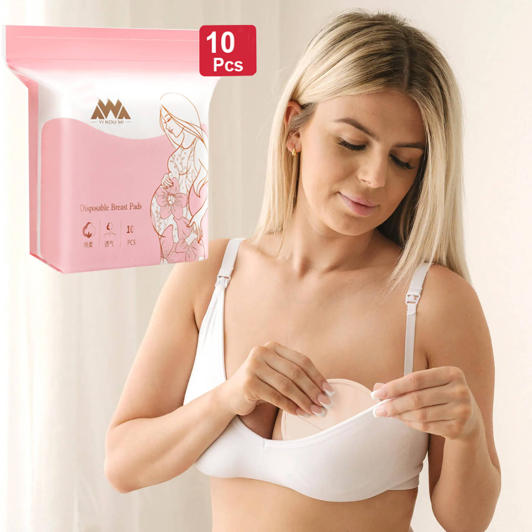 Tkeshto Disposable Breast Pads 10 pcs     			Tkeshto Disposable Breast Pads 10 pcs