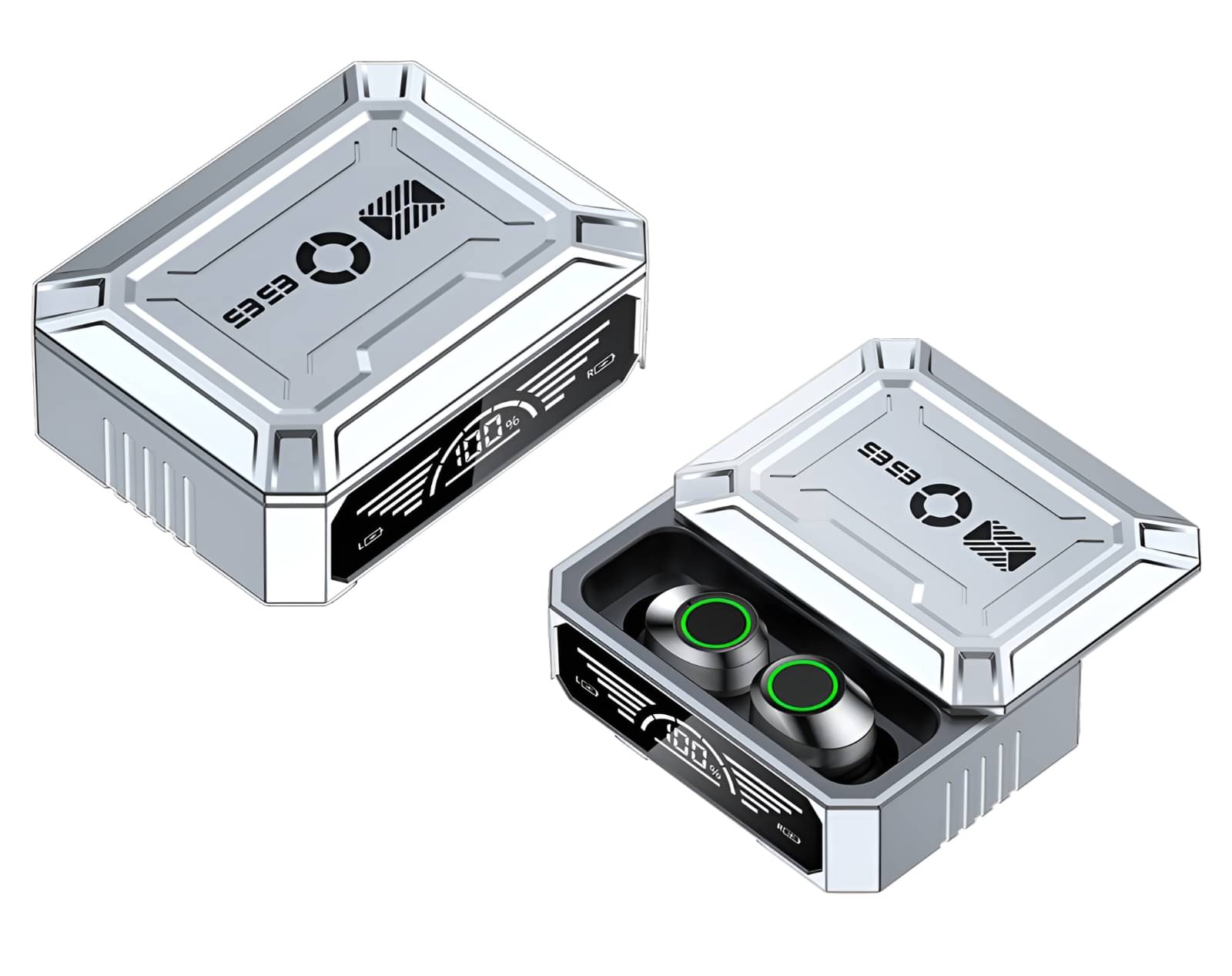     			VERONIC M99 POWER BANK Bluetooth True Wireless (TWS) In Ear 30 Hours Playback Fast charging,Powerfull bass IPX4(Splash & Sweat Proof) Silver