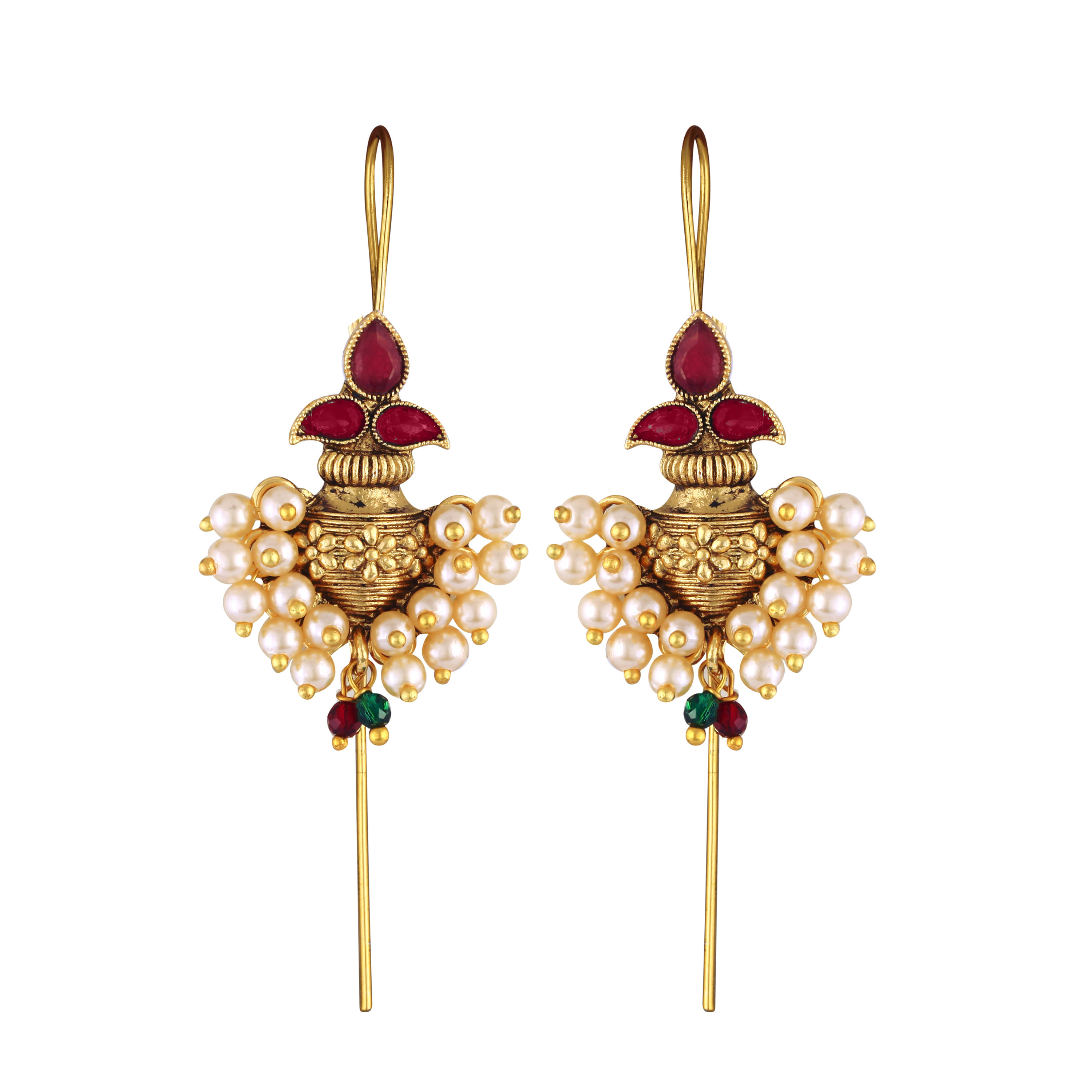     			VIVASTRI Pink Ear Lobe Support Earrings ( Pack of 2 )