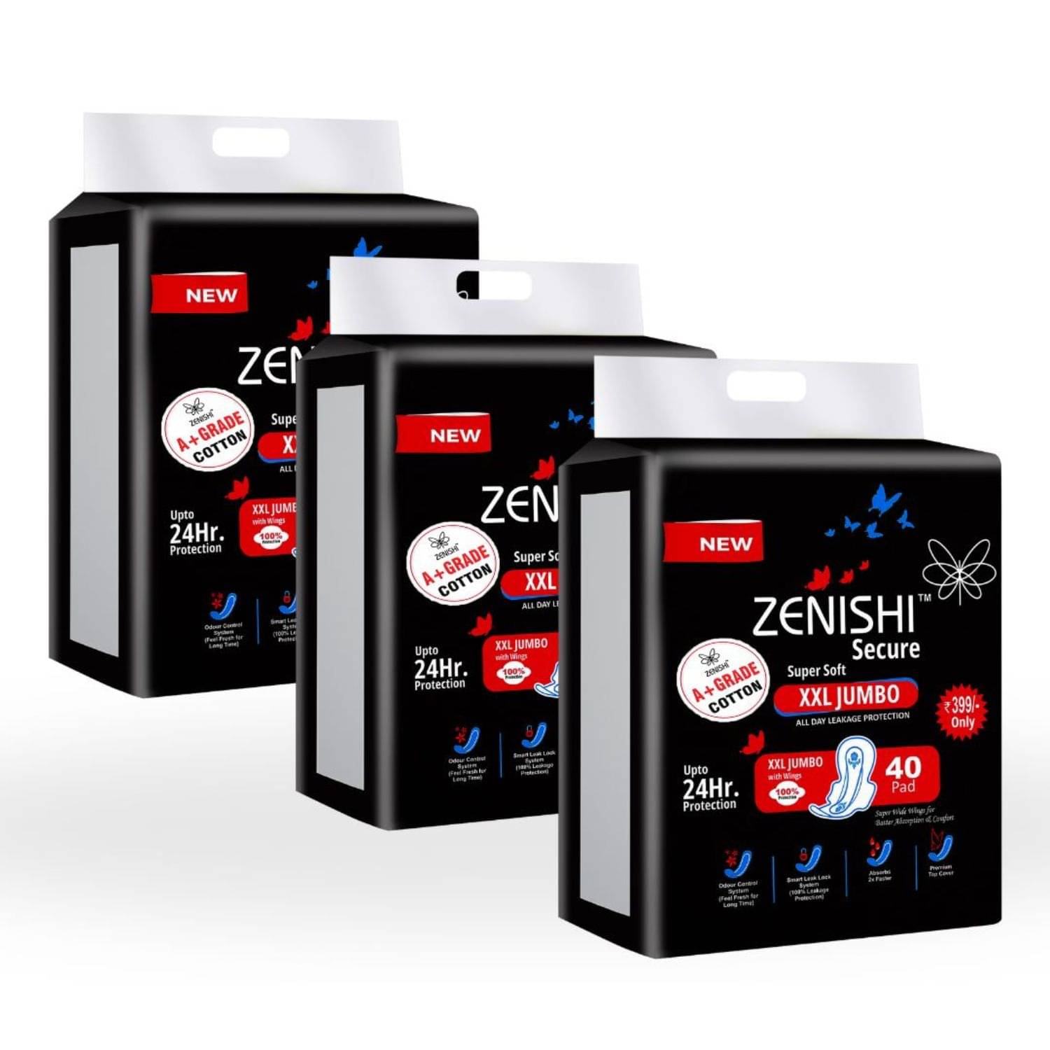     			ZENISHI Cottony XXL Regular Sanitary Pad