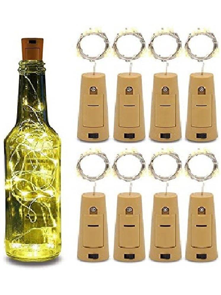     			ZESTRUM Gold 3M String Light ( Pack of 8 )