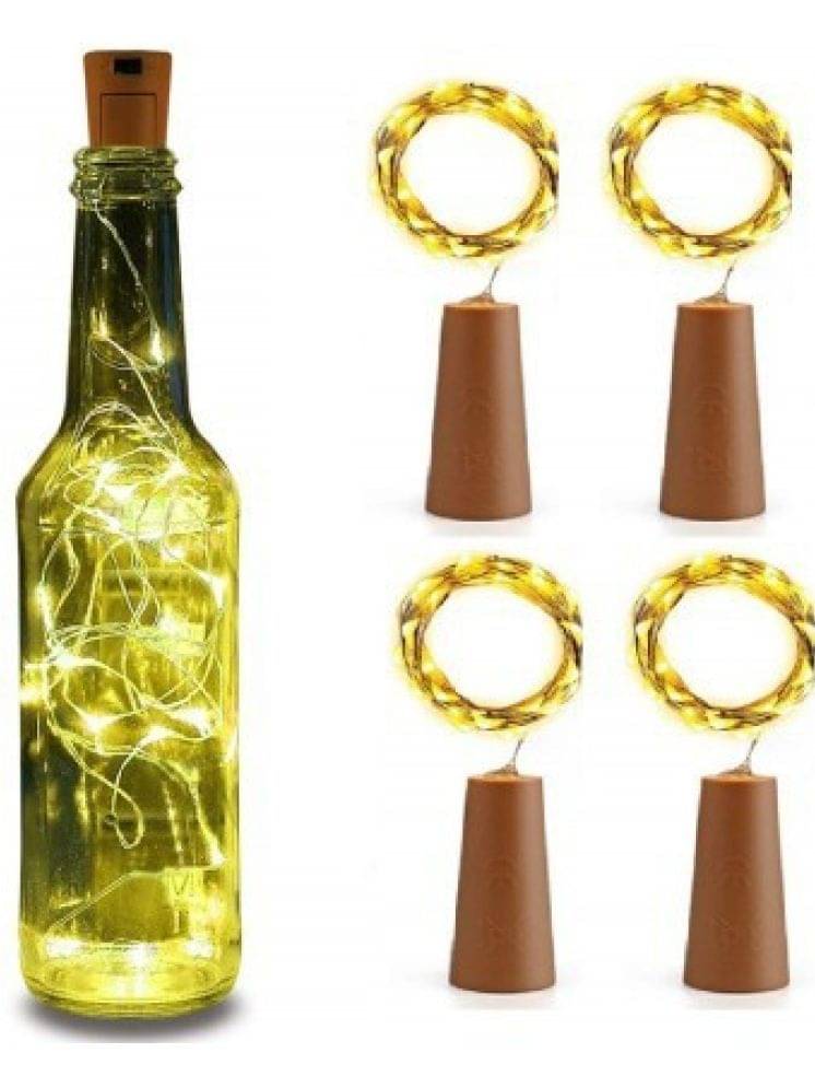     			ZESTRUM Yellow 2Mtr String Light ( Pack of 4 )