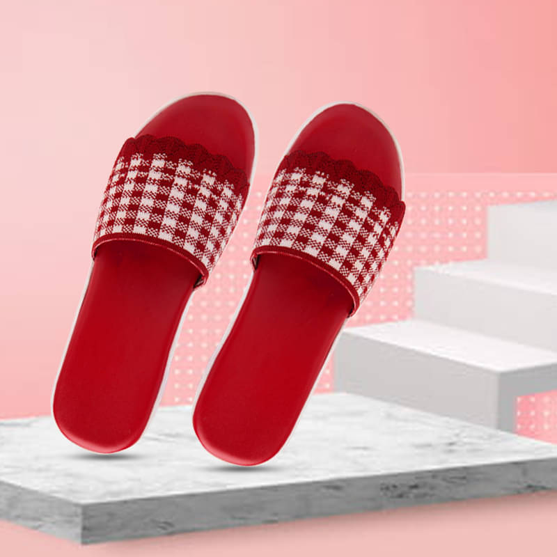     			Aroom Red Women's Flats