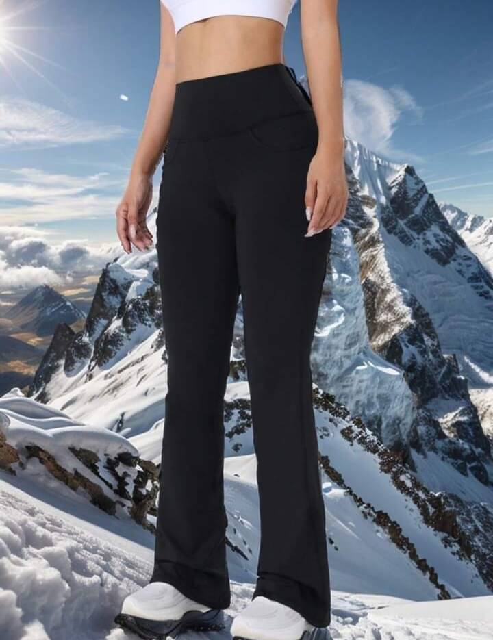     			Broadstar Pack of 1 Lycra Straight Women's Bootcut Pants ( Black )