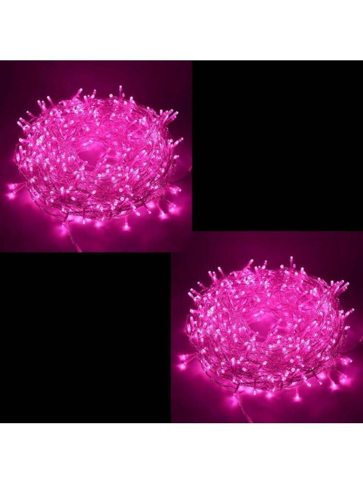     			CHARKEE Pink 15M String Light ( Pack of 2 )