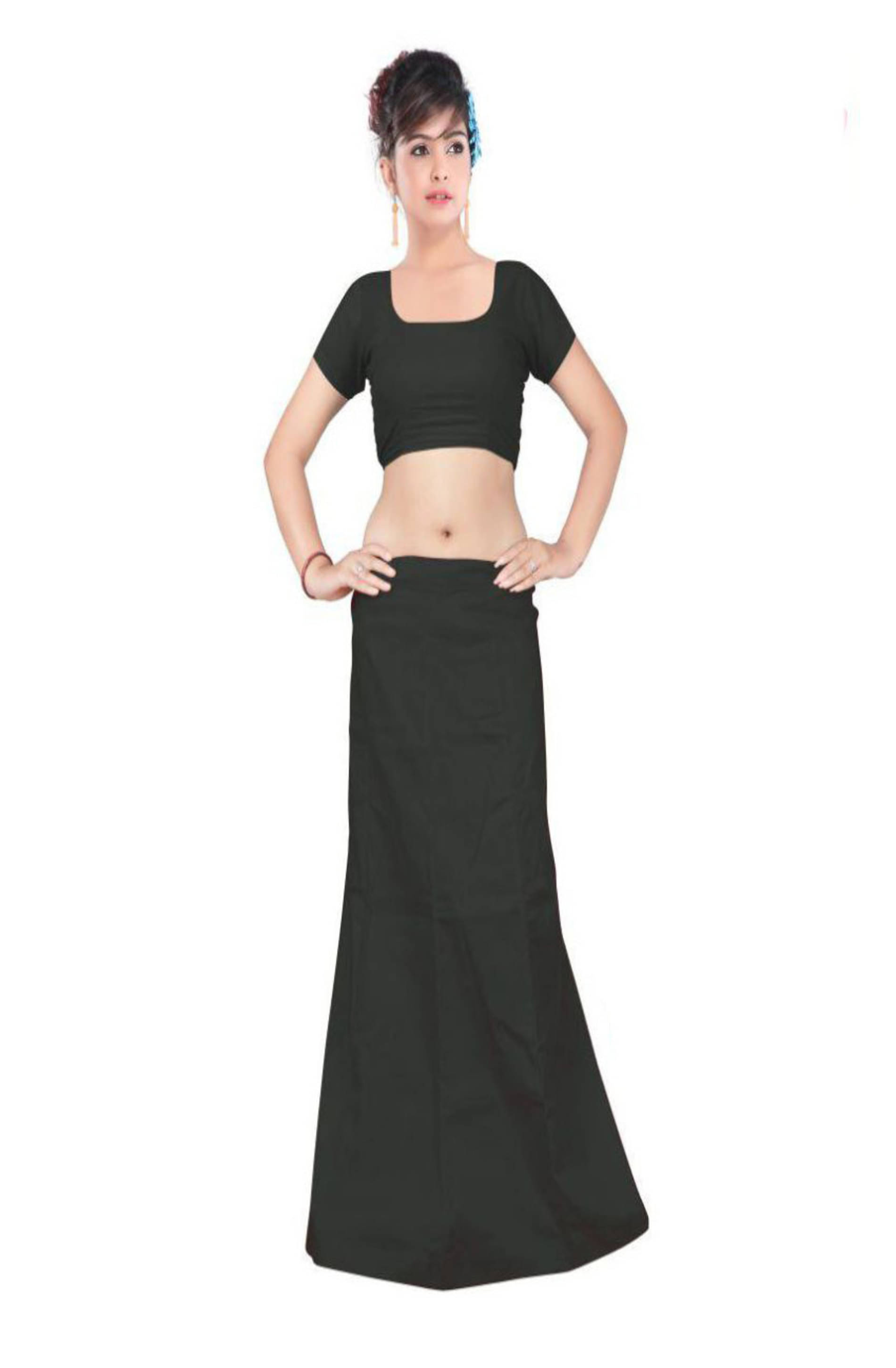 D1 DIFFERENT ONE Black Cotton Petticoat - Single D1 DIFFERENT ONE Black Cotton Petticoat - Single
