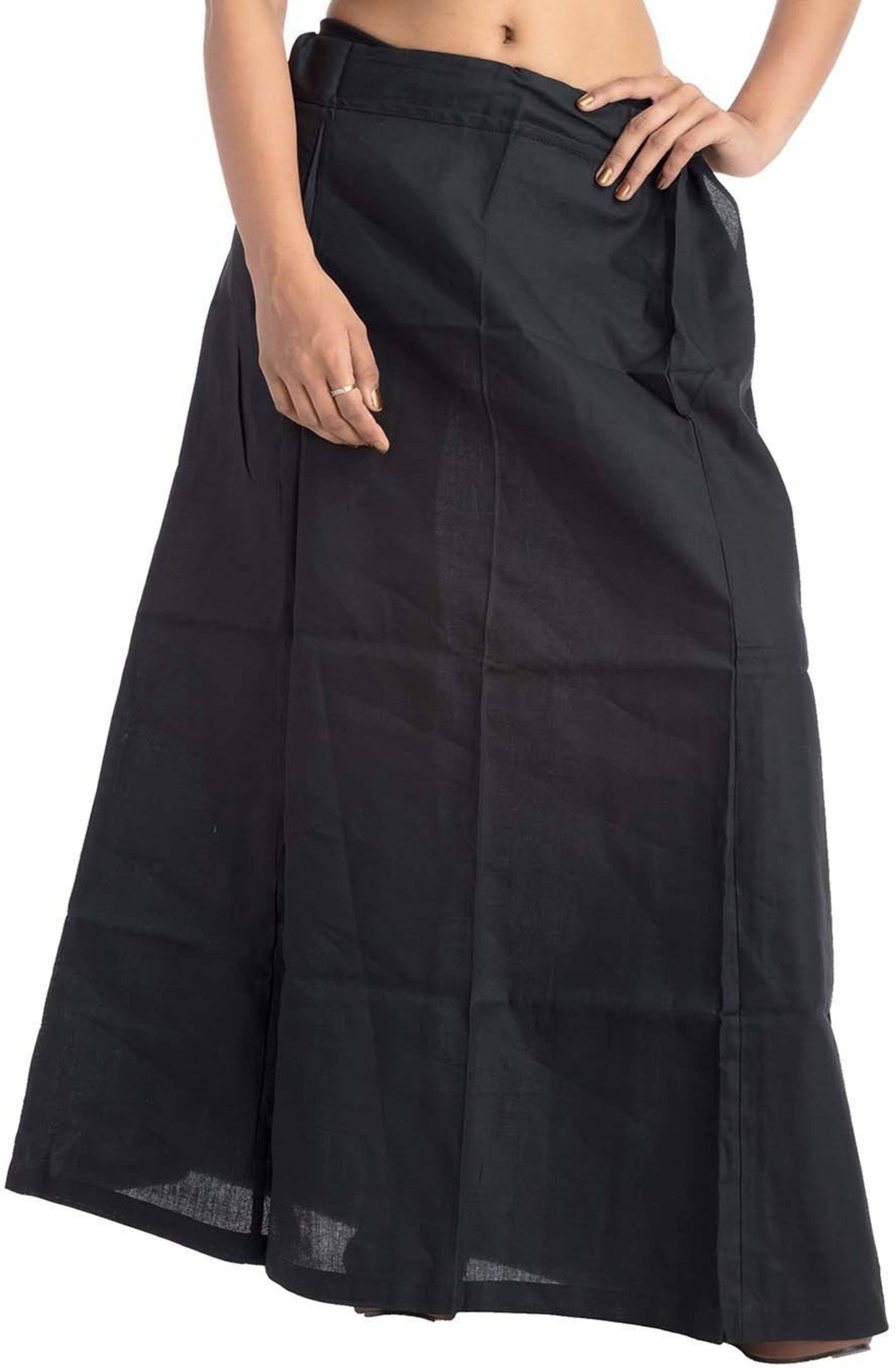 D1 DIFFERENT ONE Black Cotton Petticoat - Single D1 DIFFERENT ONE Black Cotton Petticoat - Single