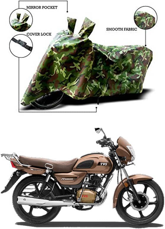 EGAL Bike Body Cover for TVS TVS Radeon ( Pack of 1 ) , Green