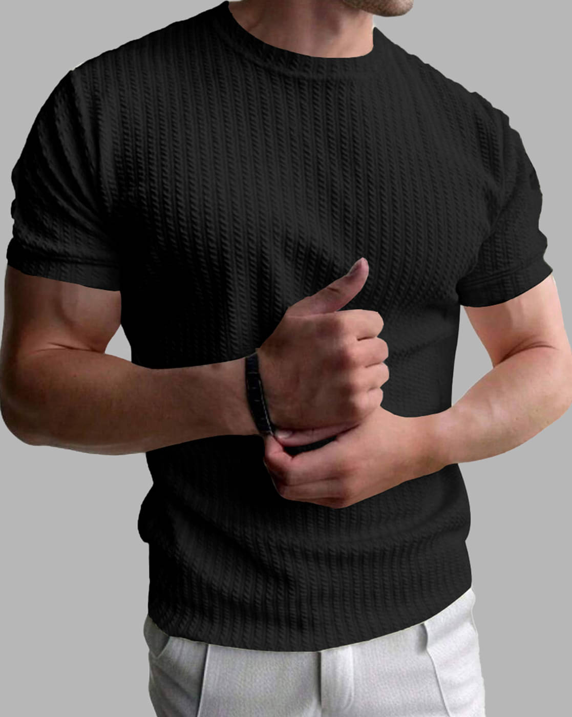 Eyebogler Polyester Relaxed Fit Solid Half Sleeves Men's Round T-Shirt - Black ( Pack of 1 ) Eyebogler Polyester Relaxed Fit Solid Half Sleeves Men's Round T-Shirt - Black ( Pack of 1 )