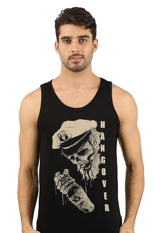     			JUGULAR Pack of 1 Cotton Basic Vest For Men ( Black )
