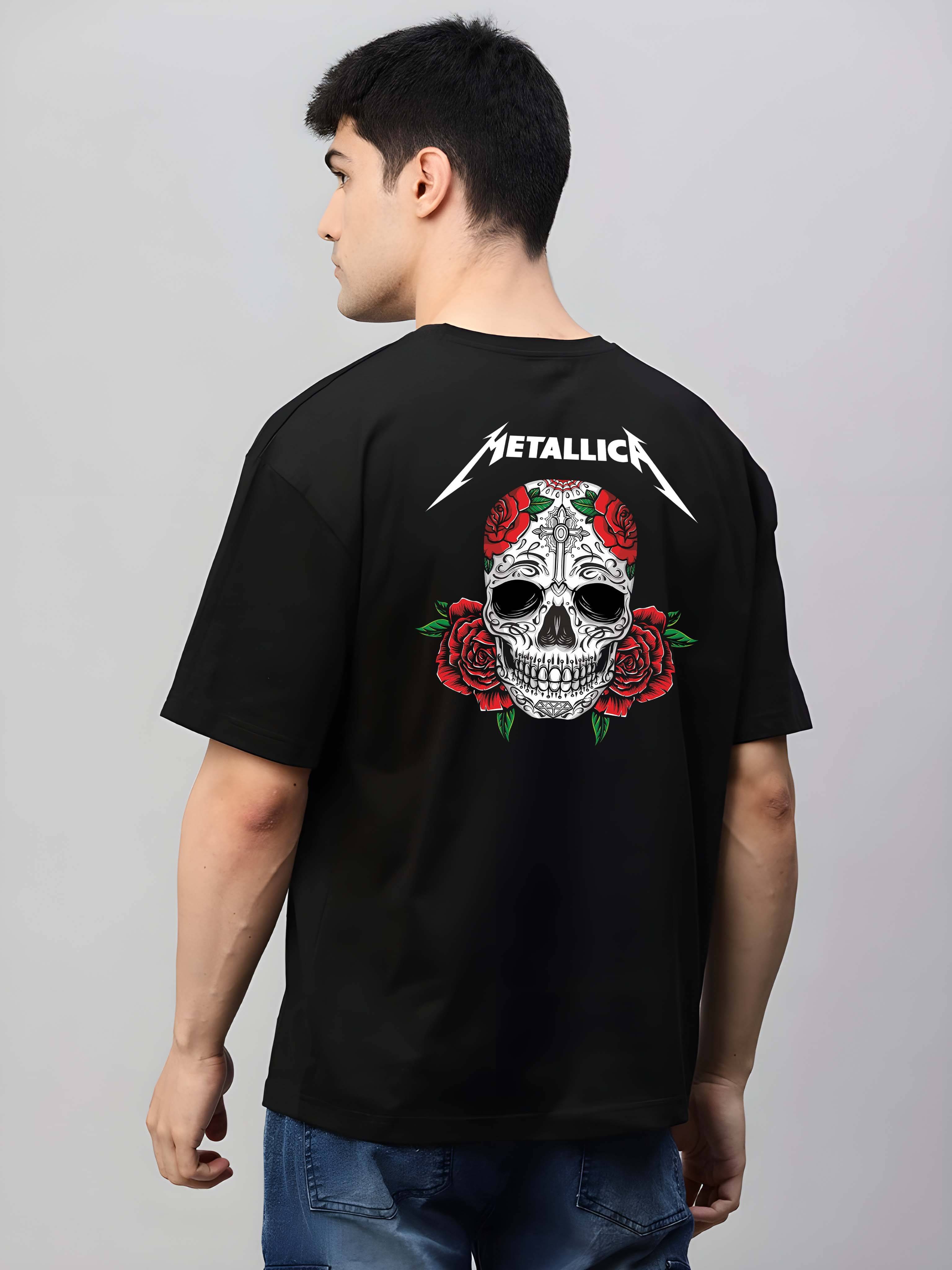 Kaido Cotton Oversized Fit Self Design Half Sleeves Men's Round T-Shirt - Black ( Pack of 1 ) Kaido Cotton Oversized Fit Self Design Half Sleeves Men's Round T-Shirt - Black ( Pack of 1 )