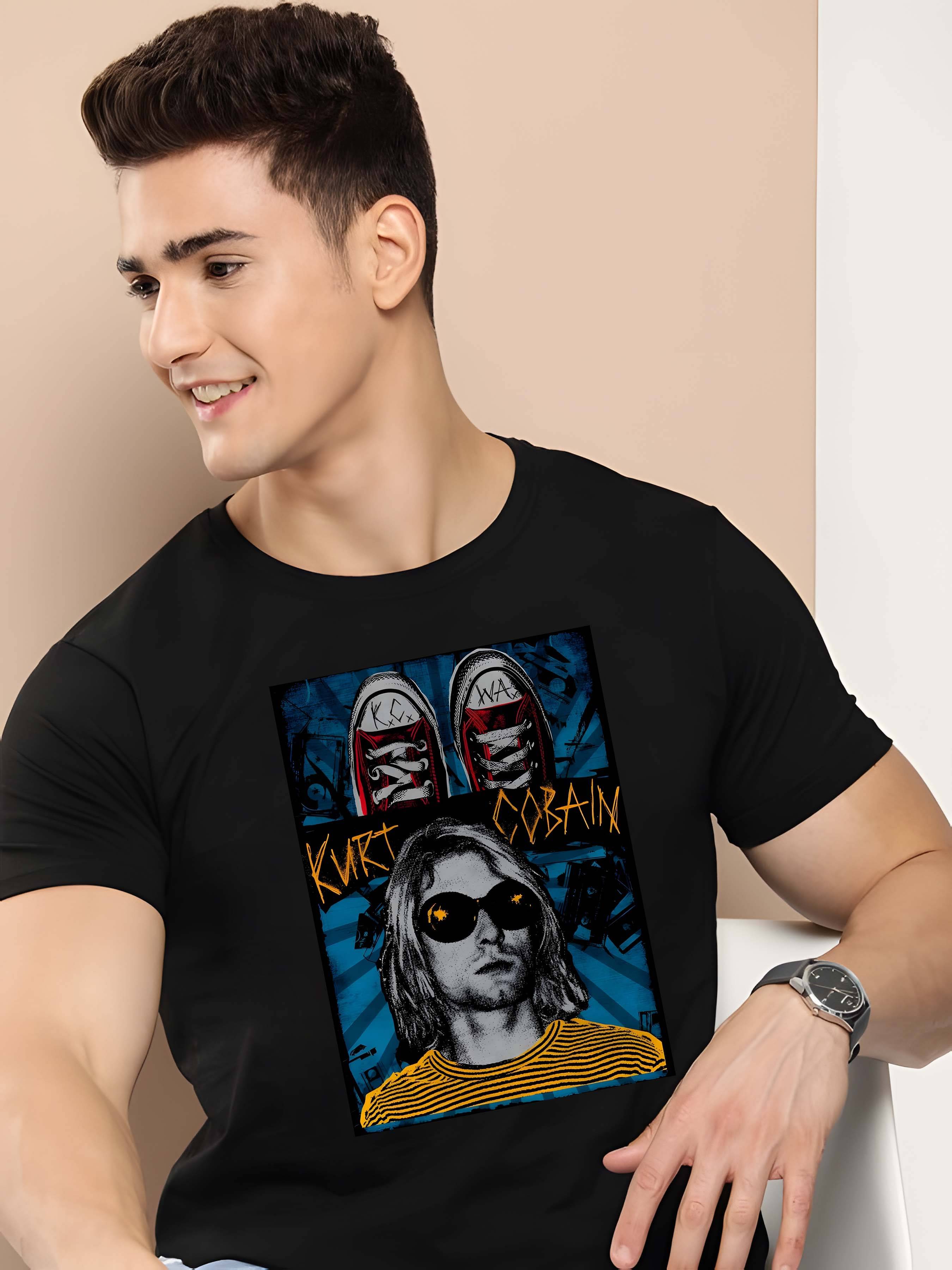 Kaido Cotton Regular Fit Printed Half Sleeves Men's Round T-Shirt - Black ( Pack of 1 ) Kaido Cotton Regular Fit Printed Half Sleeves Men's Round T-Shirt - Black ( Pack of 1 )