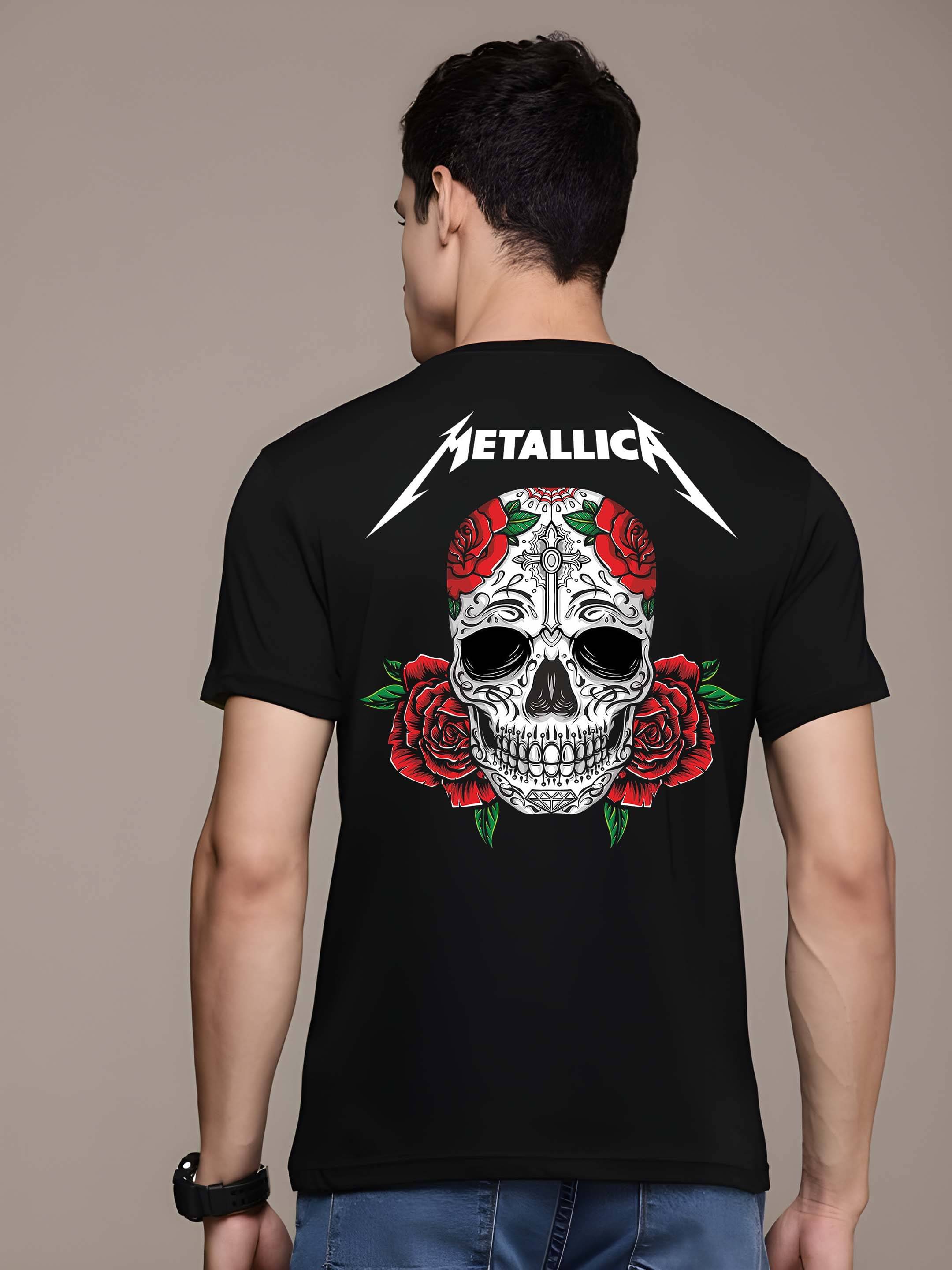     			Kaido Cotton Regular Fit Printed Half Sleeves Men's Round T-Shirt - Black ( Pack of 1 )