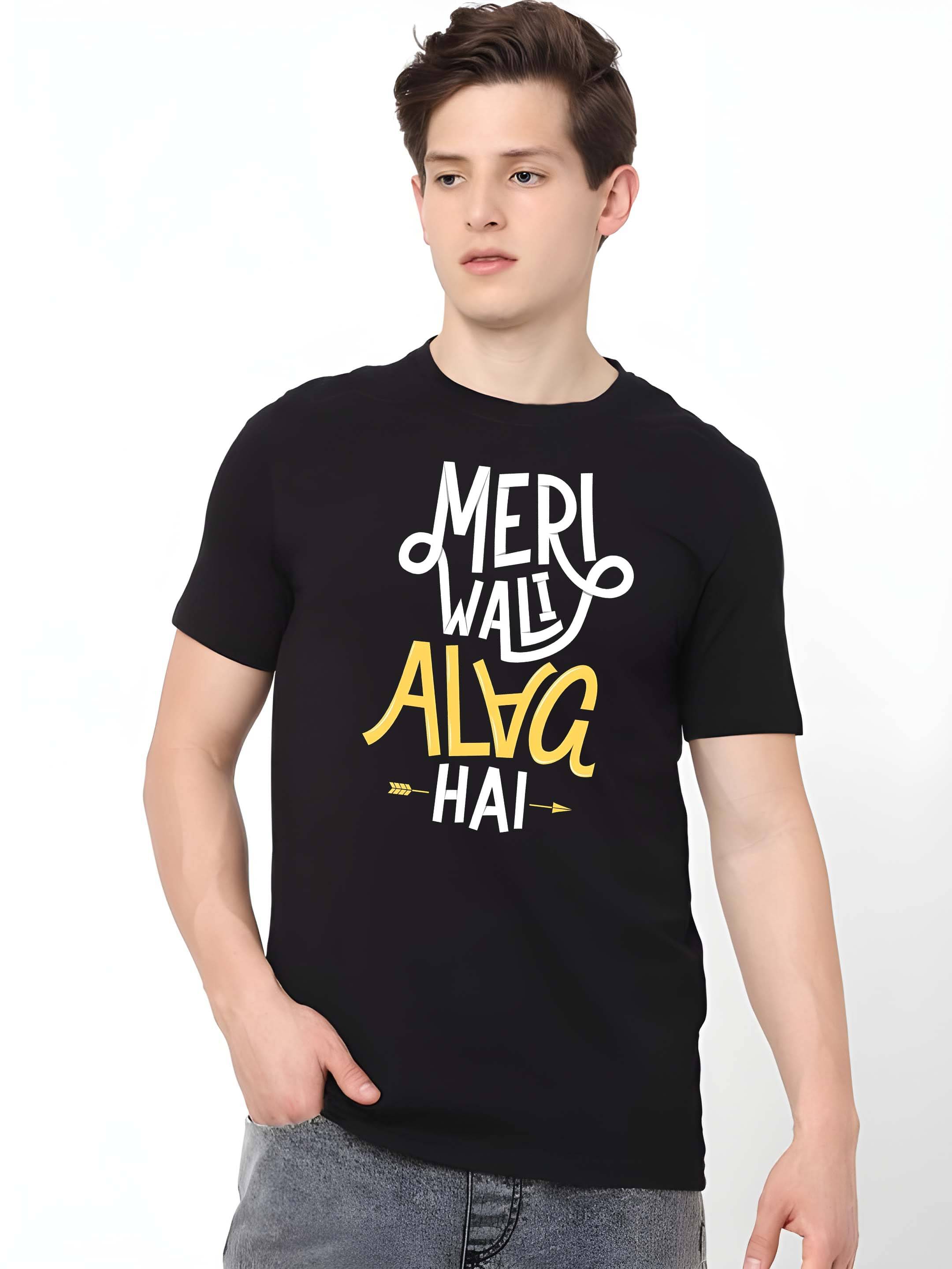     			Kaido Cotton Regular Fit Self Design Half Sleeves Men's Round T-Shirt - Black ( Pack of 1 )