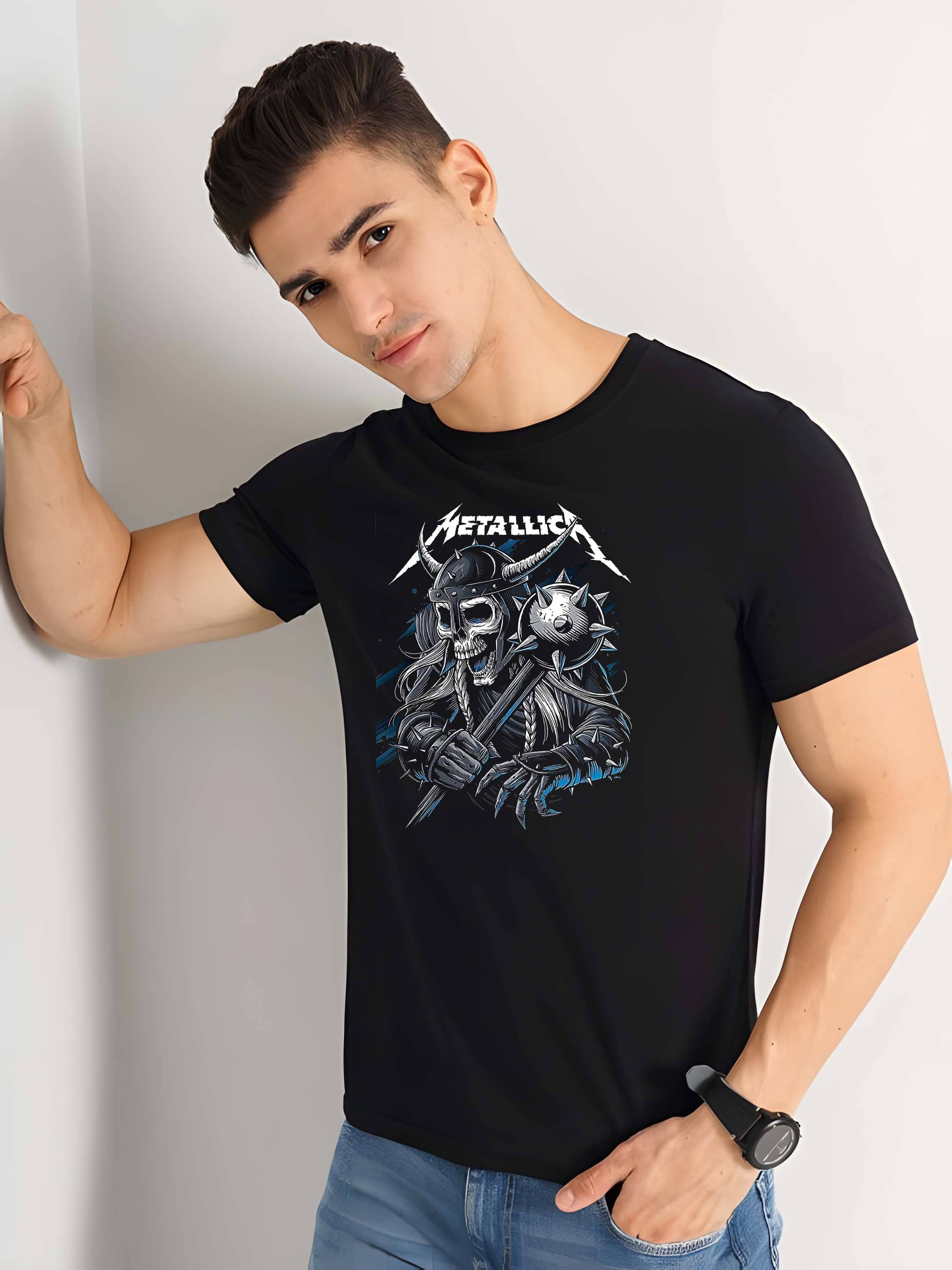 Kaido Cotton Regular Fit Self Design Half Sleeves Men's Round T-Shirt - Black ( Pack of 1 )     			Kaido Cotton Regular Fit Self Design Half Sleeves Men's Round T-Shirt - Black ( Pack of 1 )