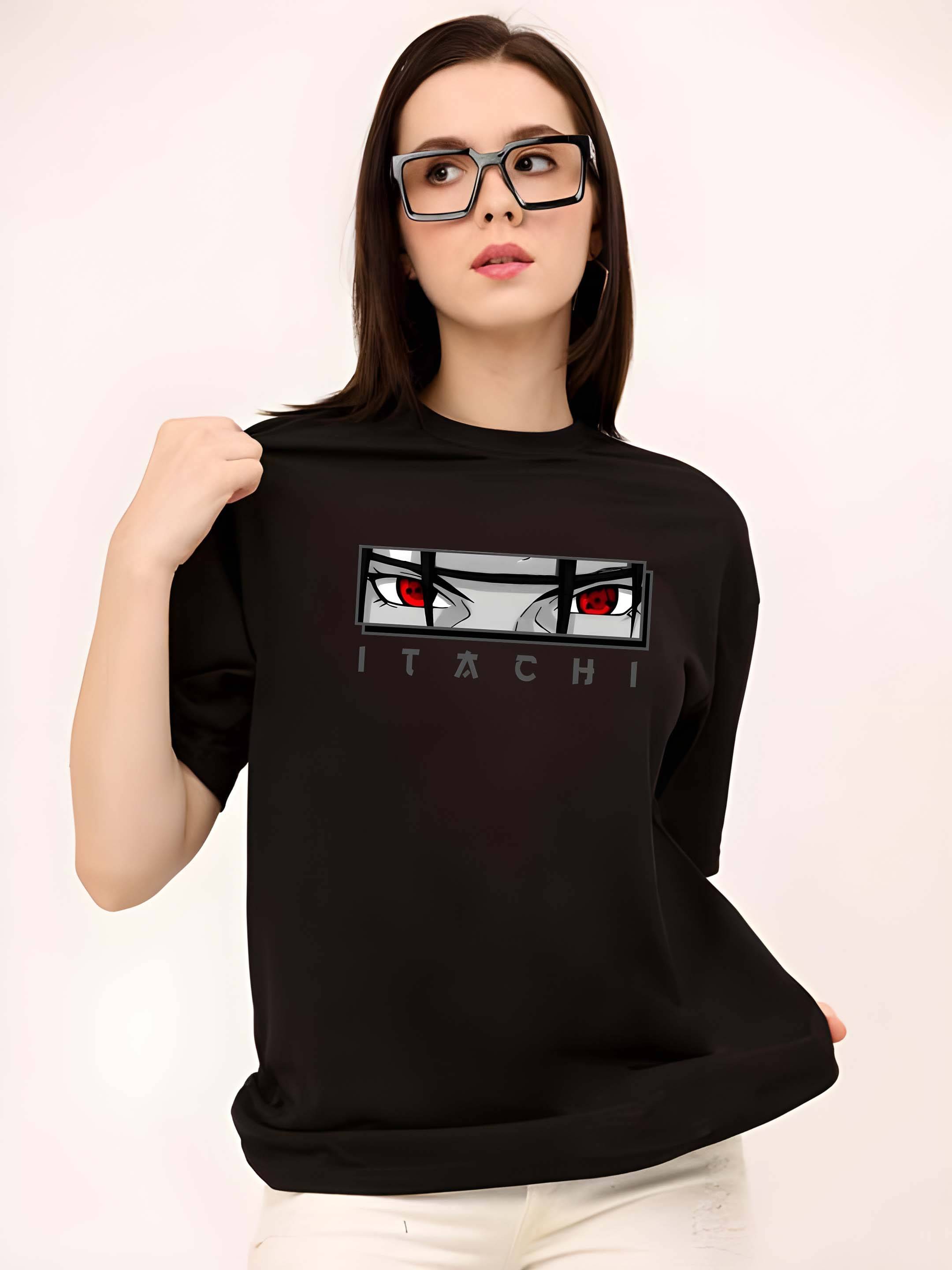 Kaido Women Cotton Blend Printed Regular Fit Round Neck T-Shirt ( Black ) Kaido Women Cotton Blend Printed Regular Fit Round Neck T-Shirt ( Black )