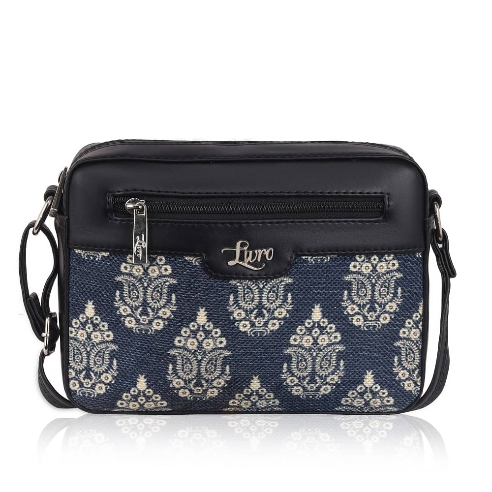     			Livro Sling Bag Jute Set of 1 ( Charcoal )