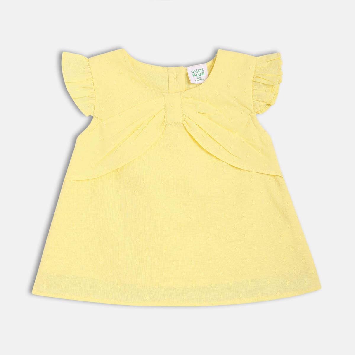 MINI KLUB Cotton Frock For Girls ( Pack of 1 , Yellow )     			MINI KLUB Cotton Frock For Girls ( Pack of 1 , Yellow )