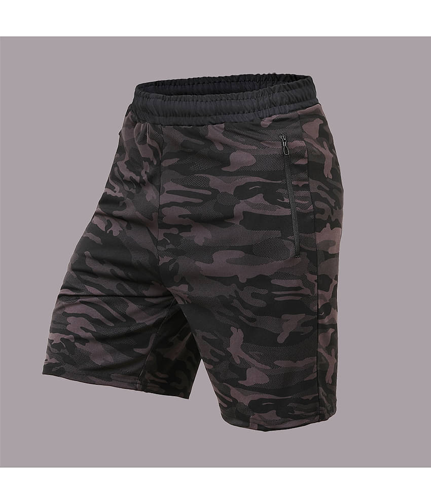 NEVER LOSE Green Polyester Men's Running Shorts ( Pack of 2 )