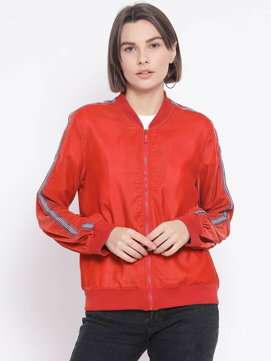     			Oxolloxo Women Regular Jacket ( Orange )