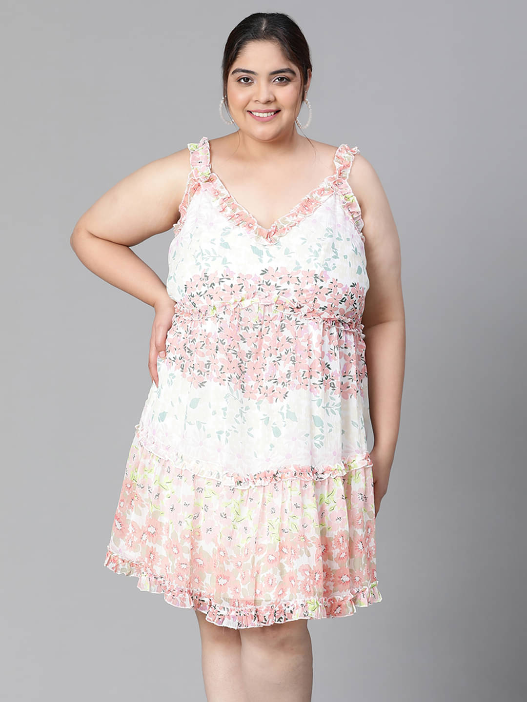 Oxolloxo Polyester Printed Above Knee Women's A-line Dress - Multicolor ( Pack of 1 ) Oxolloxo Polyester Printed Above Knee Women's A-line Dress - Multicolor ( Pack of 1 )