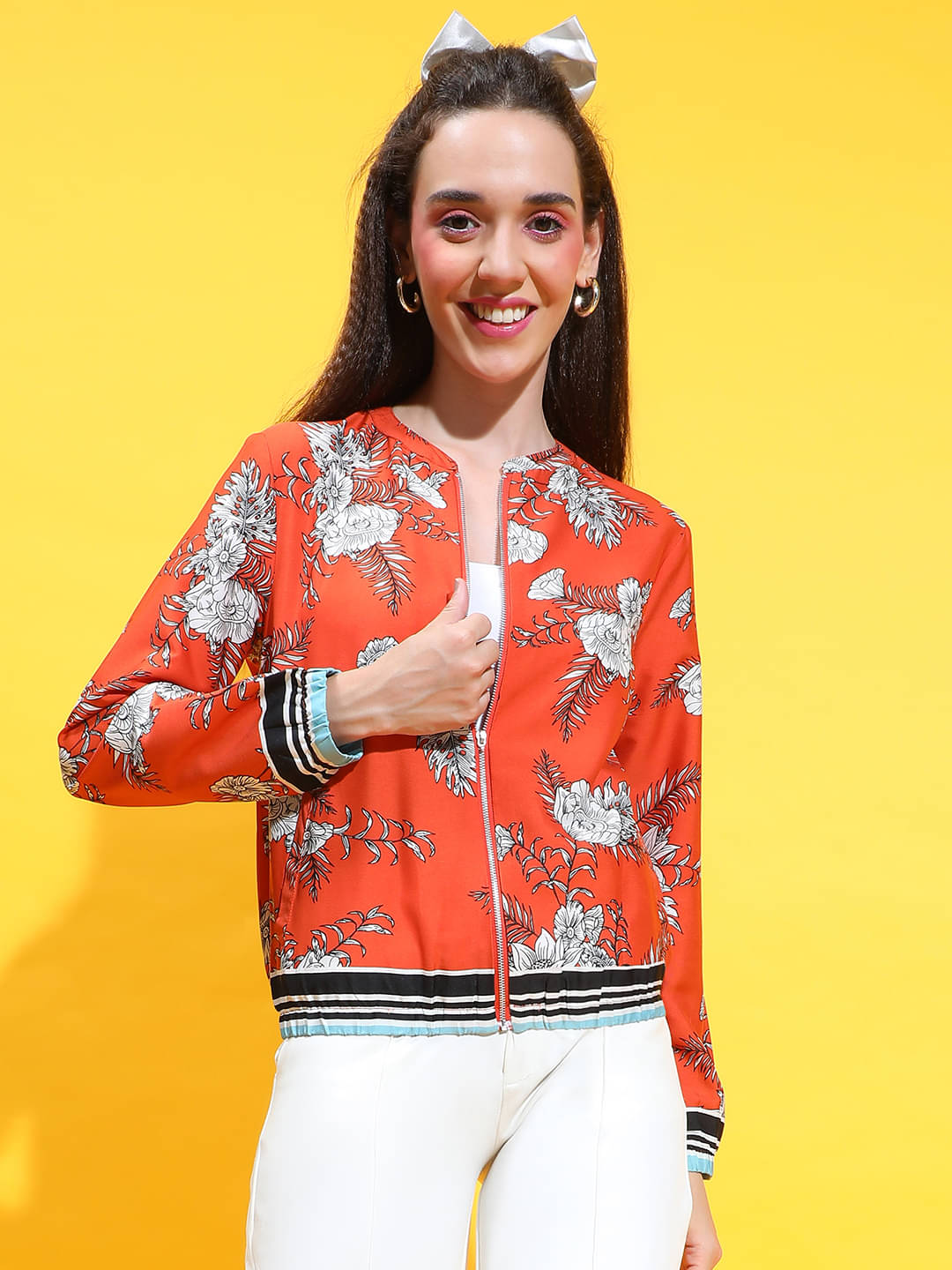     			Oxolloxo - Polyester Rust Bomber Jackets Pack of 1