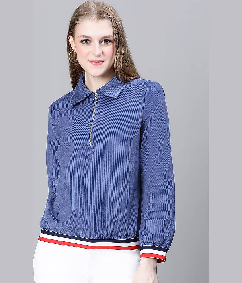 Oxolloxo - cotton Blue Bomber Jackets Pack of 1 - Jackets & Coats | Buy online on ZillyBuy