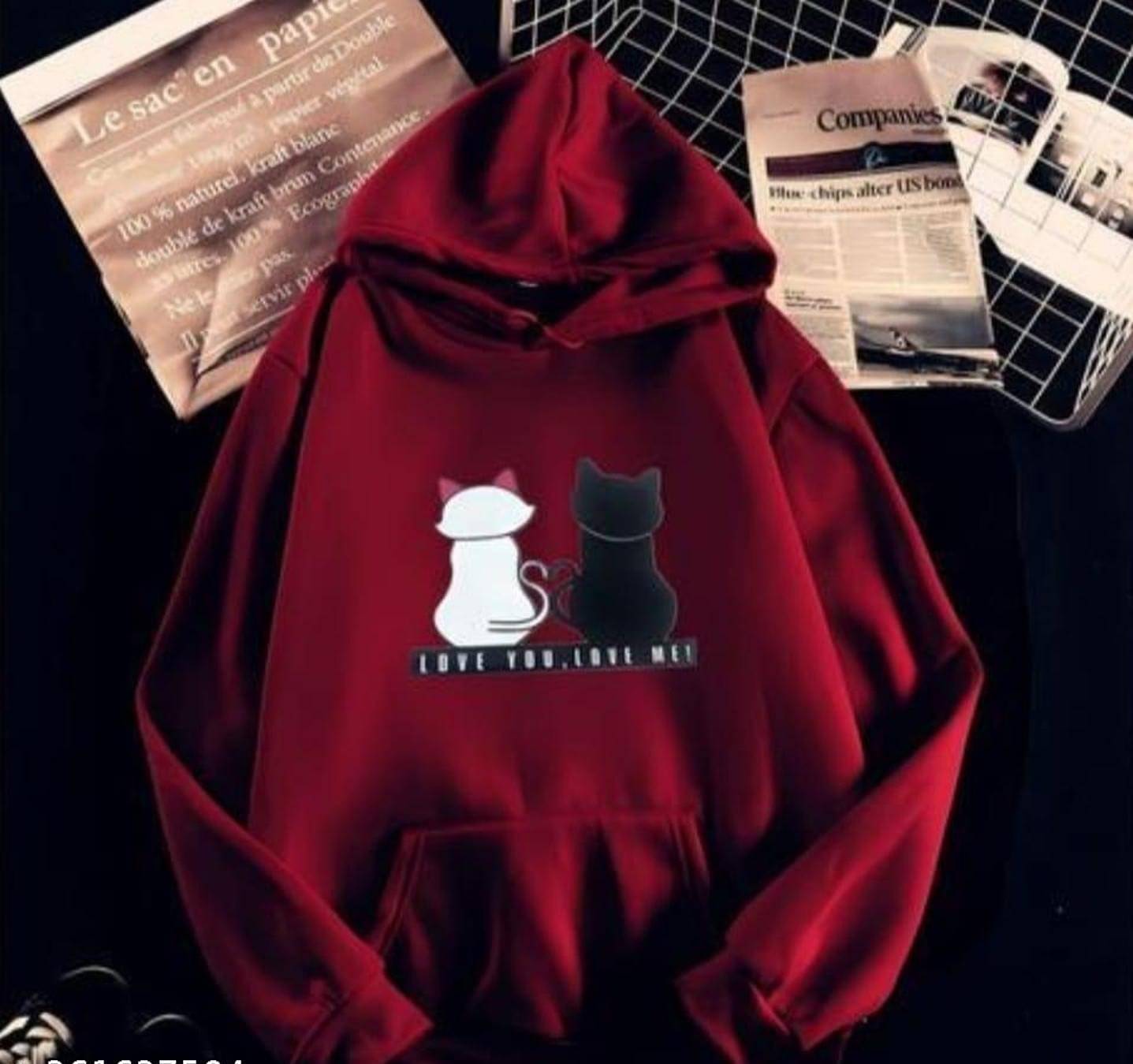 RC NEOEN Fleece Women's Hooded Sweatshirt ( Maroon )     			RC NEOEN Fleece Women's Hooded Sweatshirt ( Maroon )