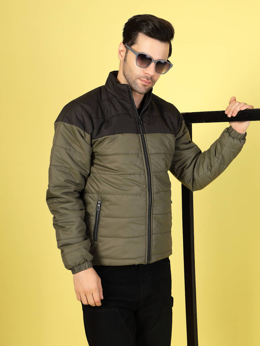 Rigo Polyester Men's Puffer Jacket - Olive ( Pack of 1 ) Rigo Polyester Men's Puffer Jacket - Olive ( Pack of 1 )