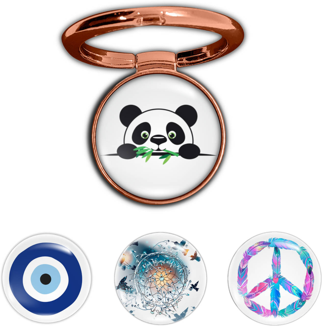     			Swap-n-Snap Foldable Mobile Holder for Smartphones ( Rose Gold )