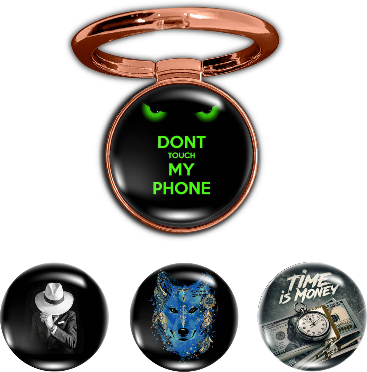     			Swap-n-Snap Foldable Mobile Holder for Smartphones ( Rose Gold )