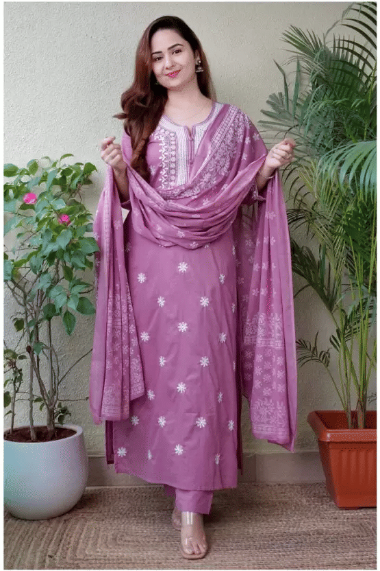     			piludi Viscose Solid Kurti With Pants Women's Stitched Salwar Suit - Purple ( Pack of 1 )