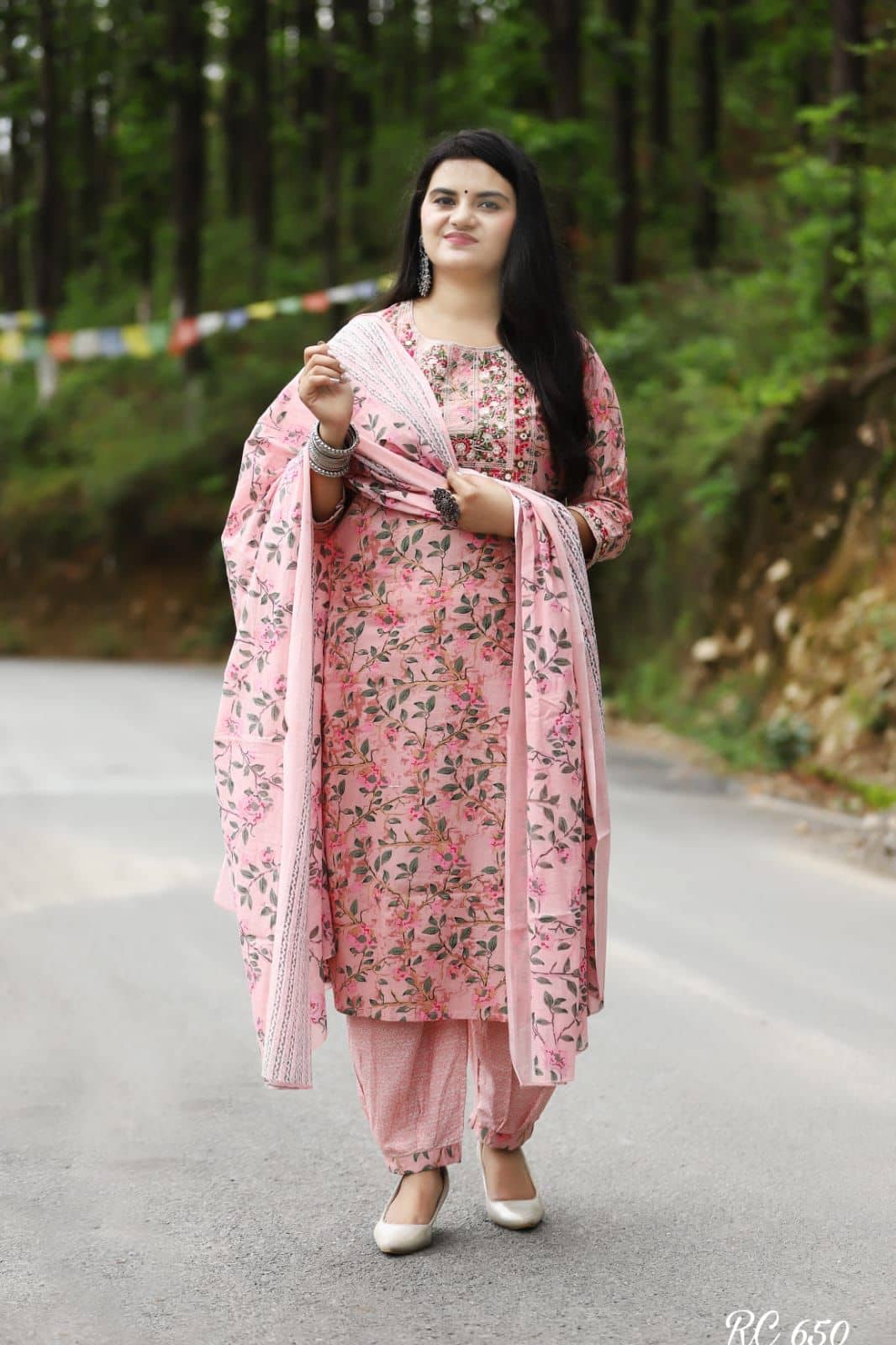 piludi Viscose Solid Kurti With Pants Women's Stitched Salwar Suit - Pink ( Pack of 1 )