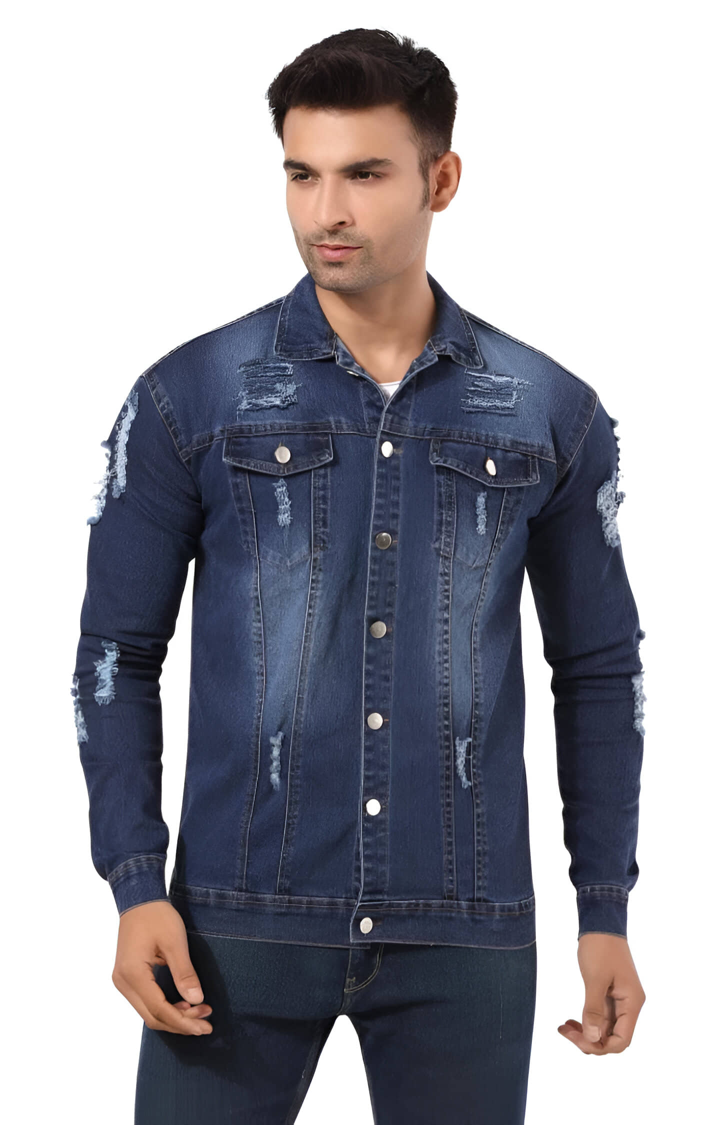 ARBIA FUNKI Denim Men's Denim Jacket - Blue ( Pack of 1 ) - Jackets & Coats | Buy online on ZillyBuy
