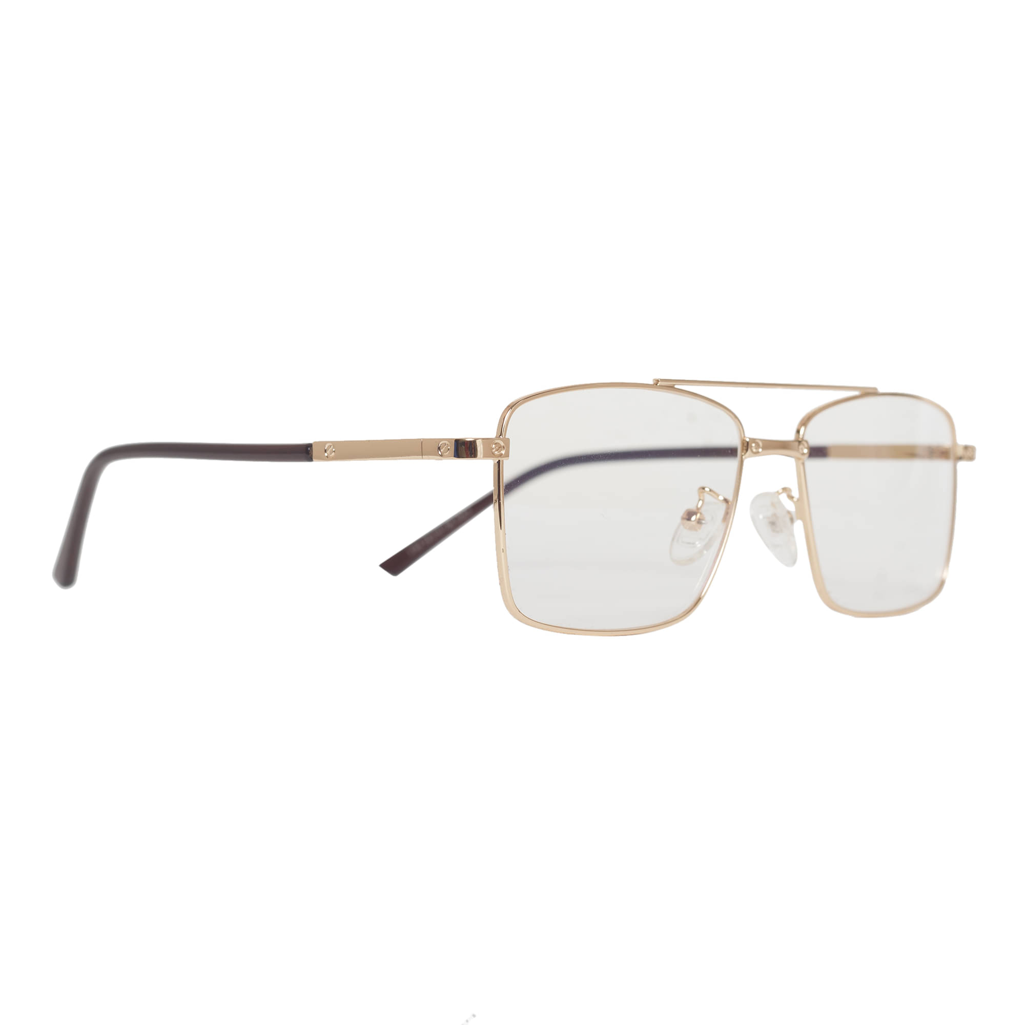     			Admire Gold Full Rim Square Computer Glasses ( Pack of 1 )