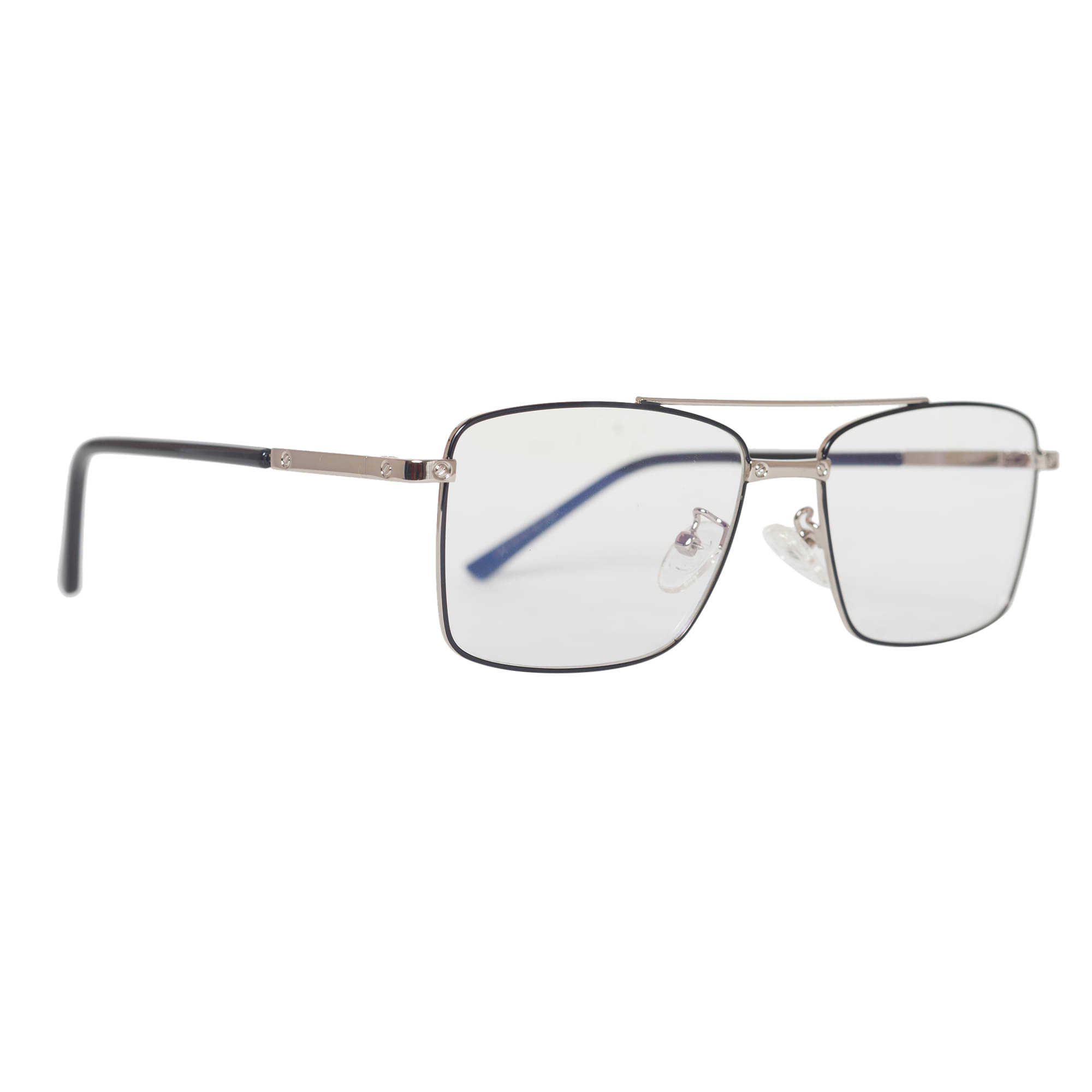     			Admire Silver Full Rim Square Computer Glasses ( Pack of 1 )
