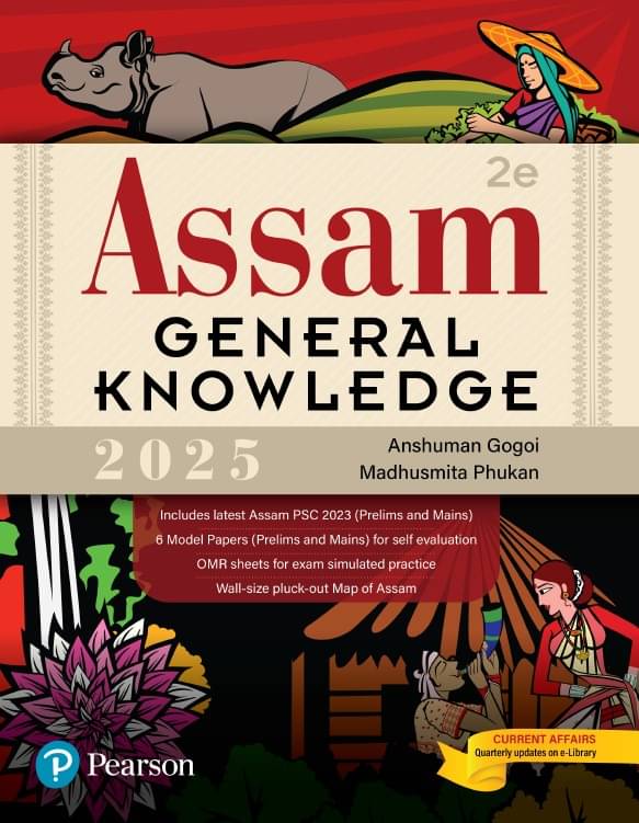     			Assam General Knowledge (GK) - 2025| Includes Latest Assam PSC 2023 (Prelims and Mains) | 1470+ Questions for Ample Practice | 6 Model Papers for Self Evaluation | OMR Sheets for Exam Simulated Practice | Wall-Size Pluck-Out Map of Assam | 2nd Edition
