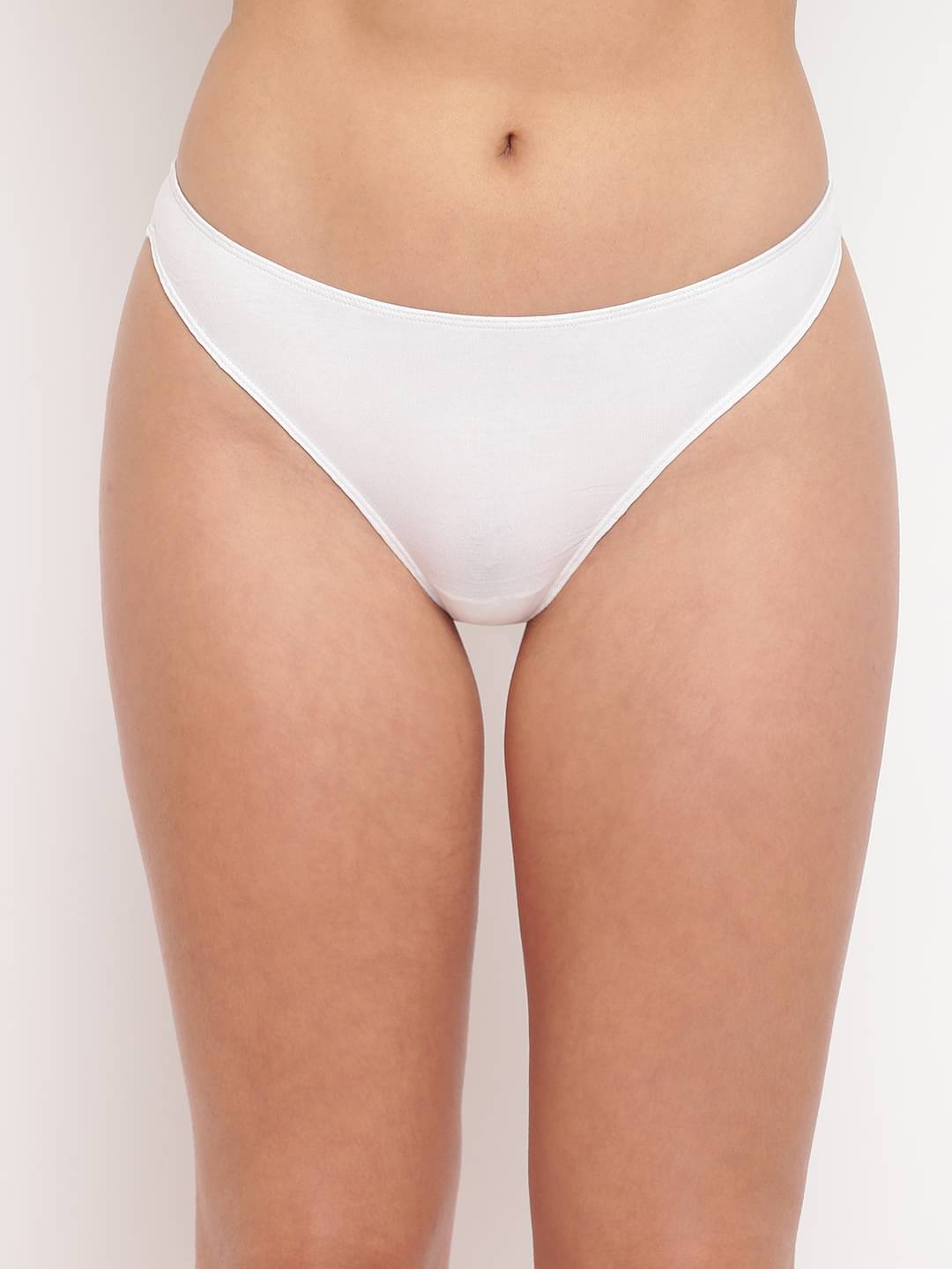 BASIICS By La Intimo Pack of 1 Cotton Thongs For Women ( White ) BASIICS By La Intimo Pack of 1 Cotton Thongs For Women ( White )