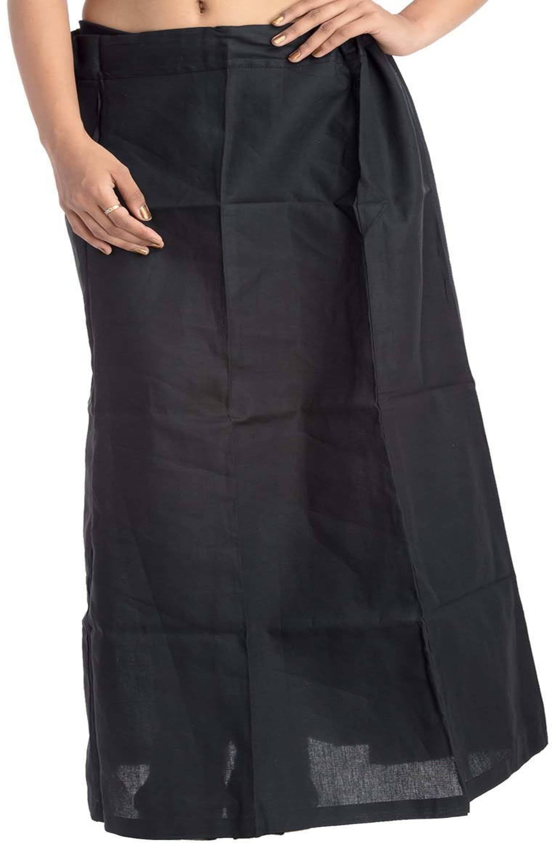 D1 DIFFERENT ONE Black Cotton Petticoat - Single D1 DIFFERENT ONE Black Cotton Petticoat - Single